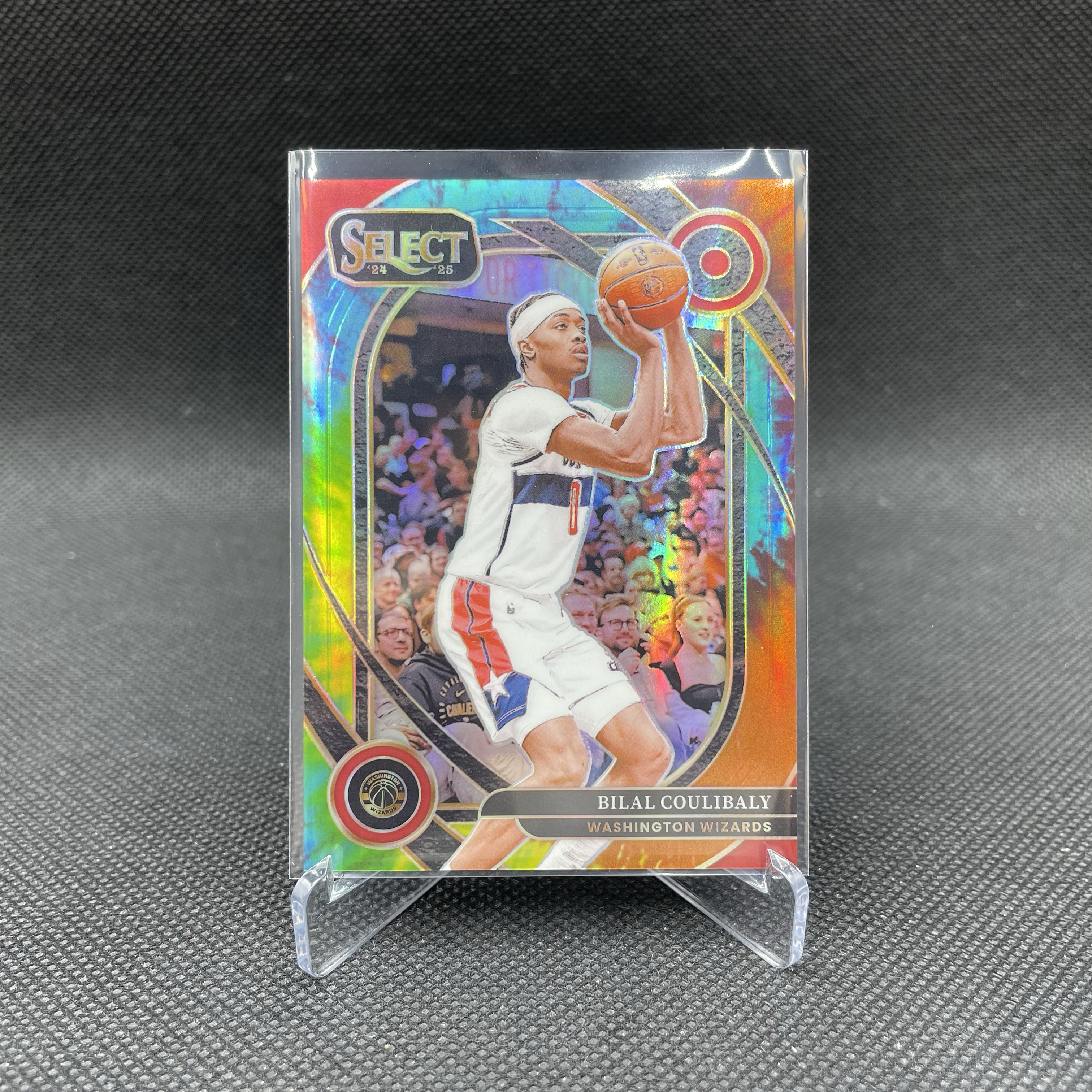 2024-25 Panini Select Bilal Coulibaly 【无界代卖】奇才 比拉尔 库利巴利 08/25编 三级 扎染折 稀少低编 品如图 不累计 Yo