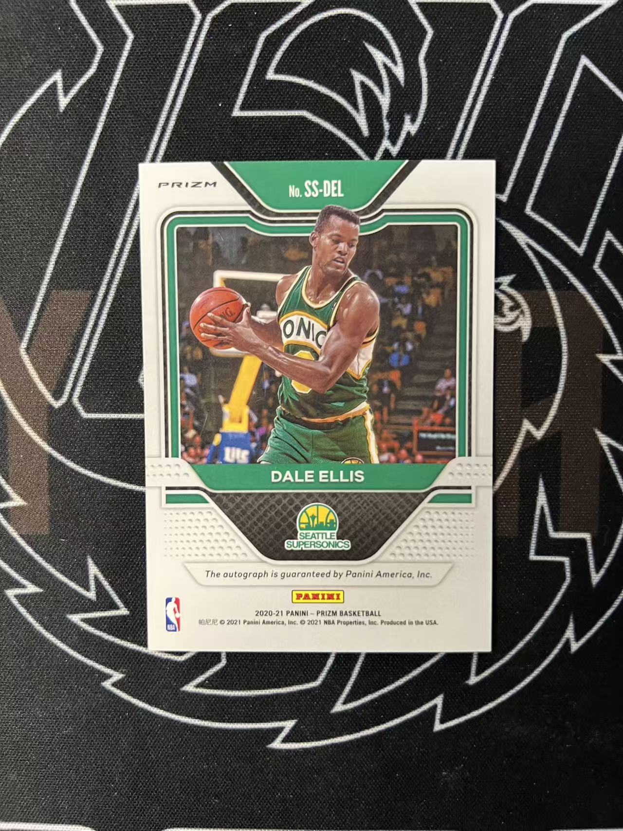 2020-21 Panini Prizm Dale Ellis 【UTF球星卡】fr4 达勒 埃利斯 超音速 名宿 PZ ss签 签字 通行卡品