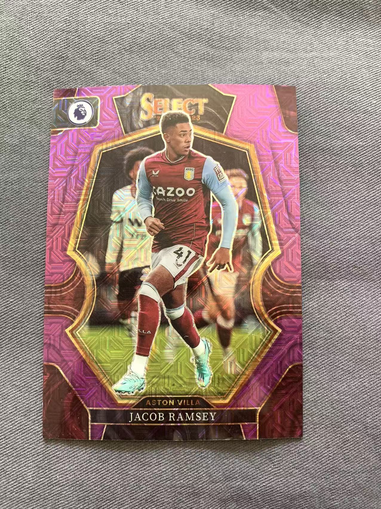 2022-23 Panini Select Jacob Ramsey 英超 拉姆塞 阿斯顿维拉 粉MOJO折 魔幻折 折射 收藏必备 戴戴