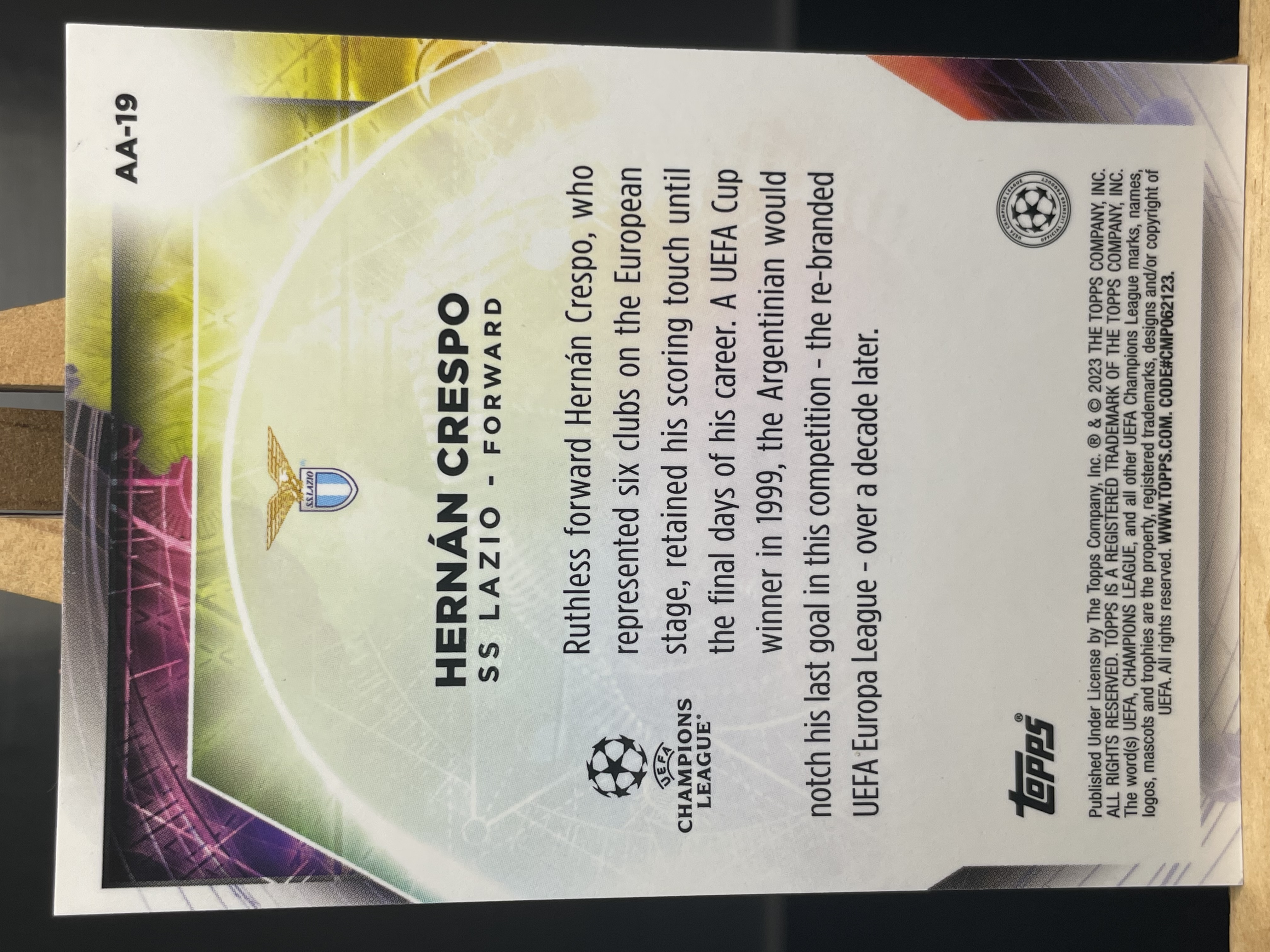 (C8) 2023 TOPPS 折射 埃尔南 克雷斯波 近期大热球星 收藏必备 卡品如图 ! ! !