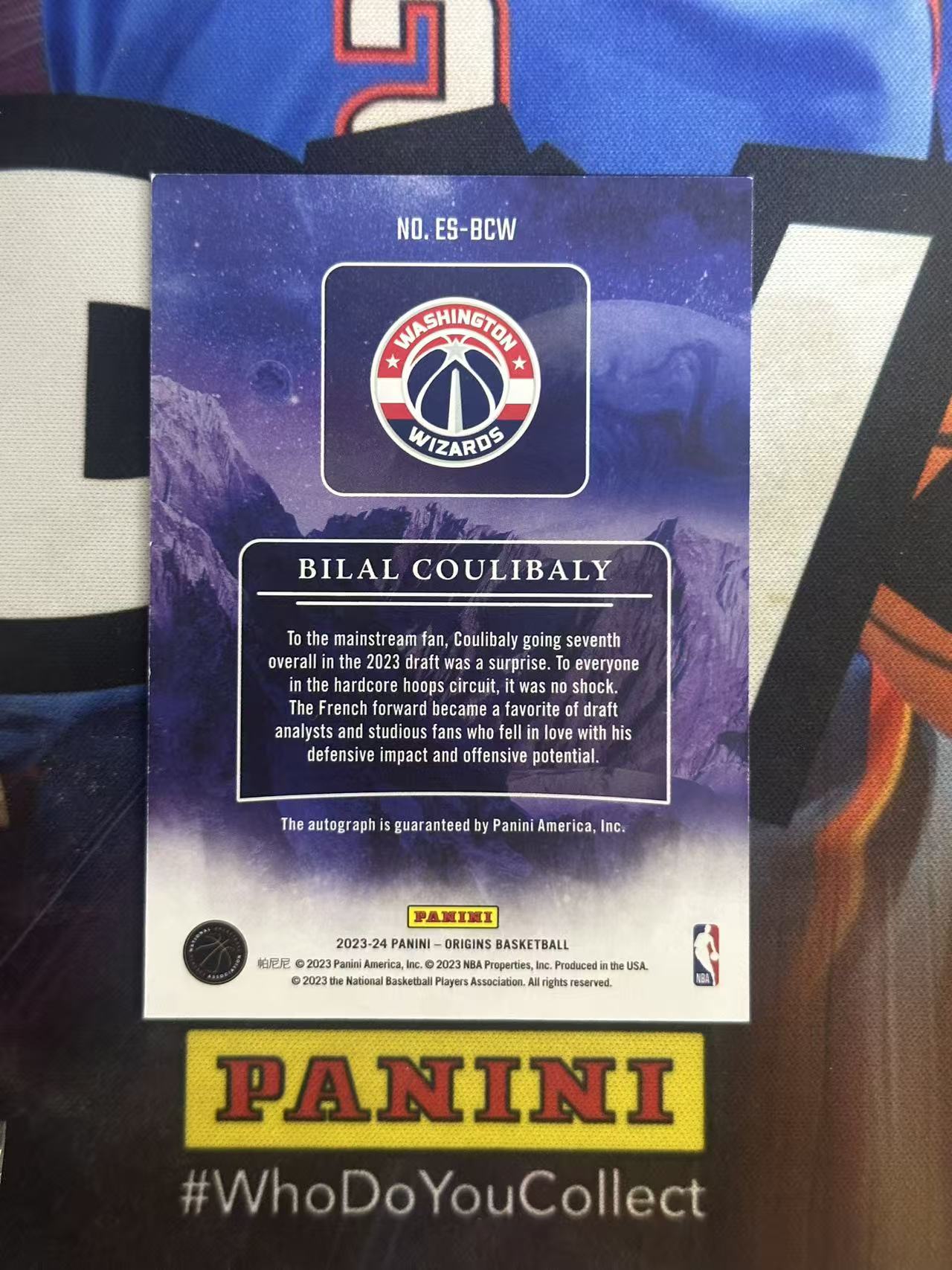 2023-24 Panini Origins Bilal Coulibaly RC 【小猪包代卖】奇才 新秀 09/10编 金折 库利巴利 签字 卡签 飞升 特卡 llt