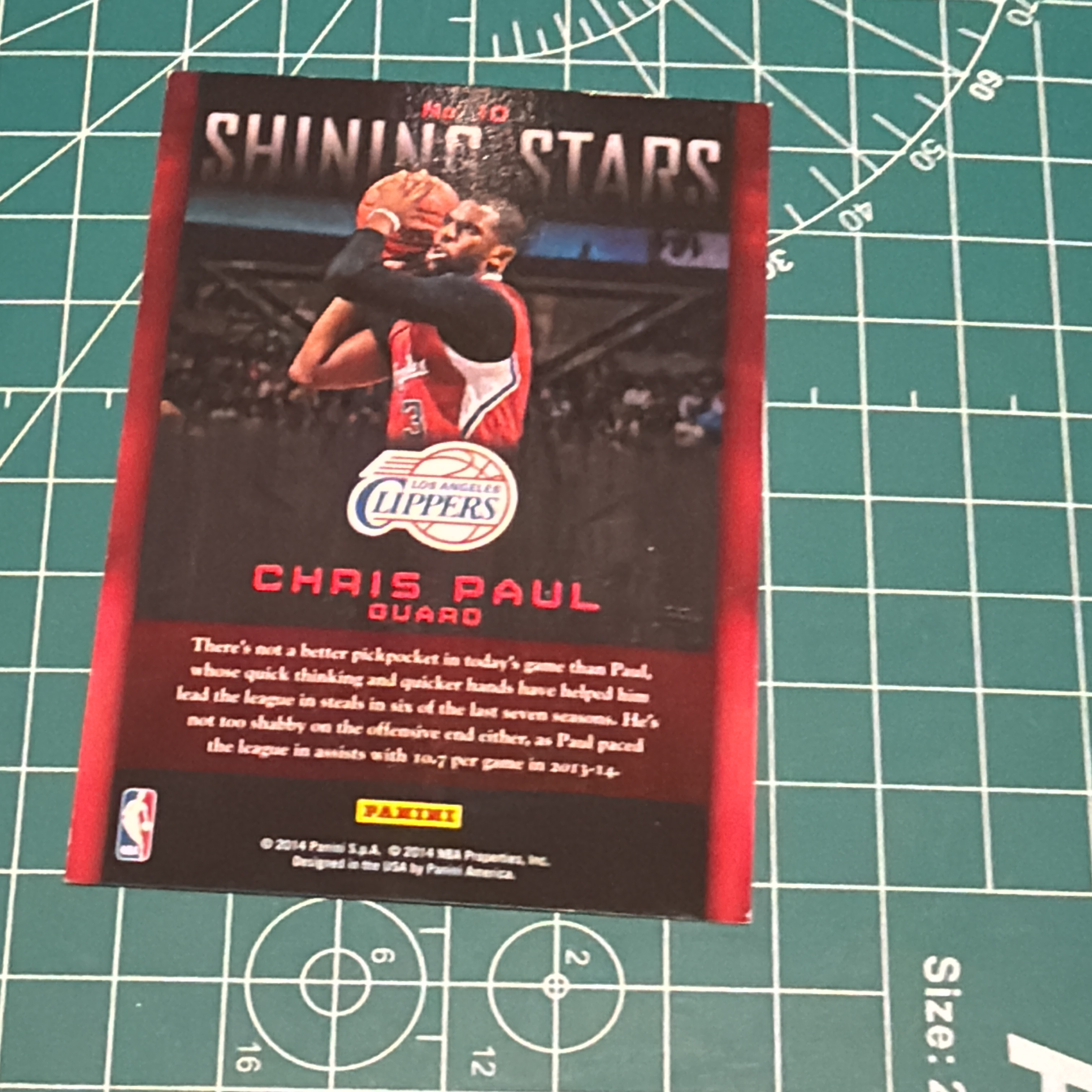 2014-15 Panini S.p.A Chris Paul 中雅图/中亚图 克里斯保罗 CP3 聚光灯特卡 闪耀明星 闪卡 Shining Stars 老卡 绝版卡 稀有大比例