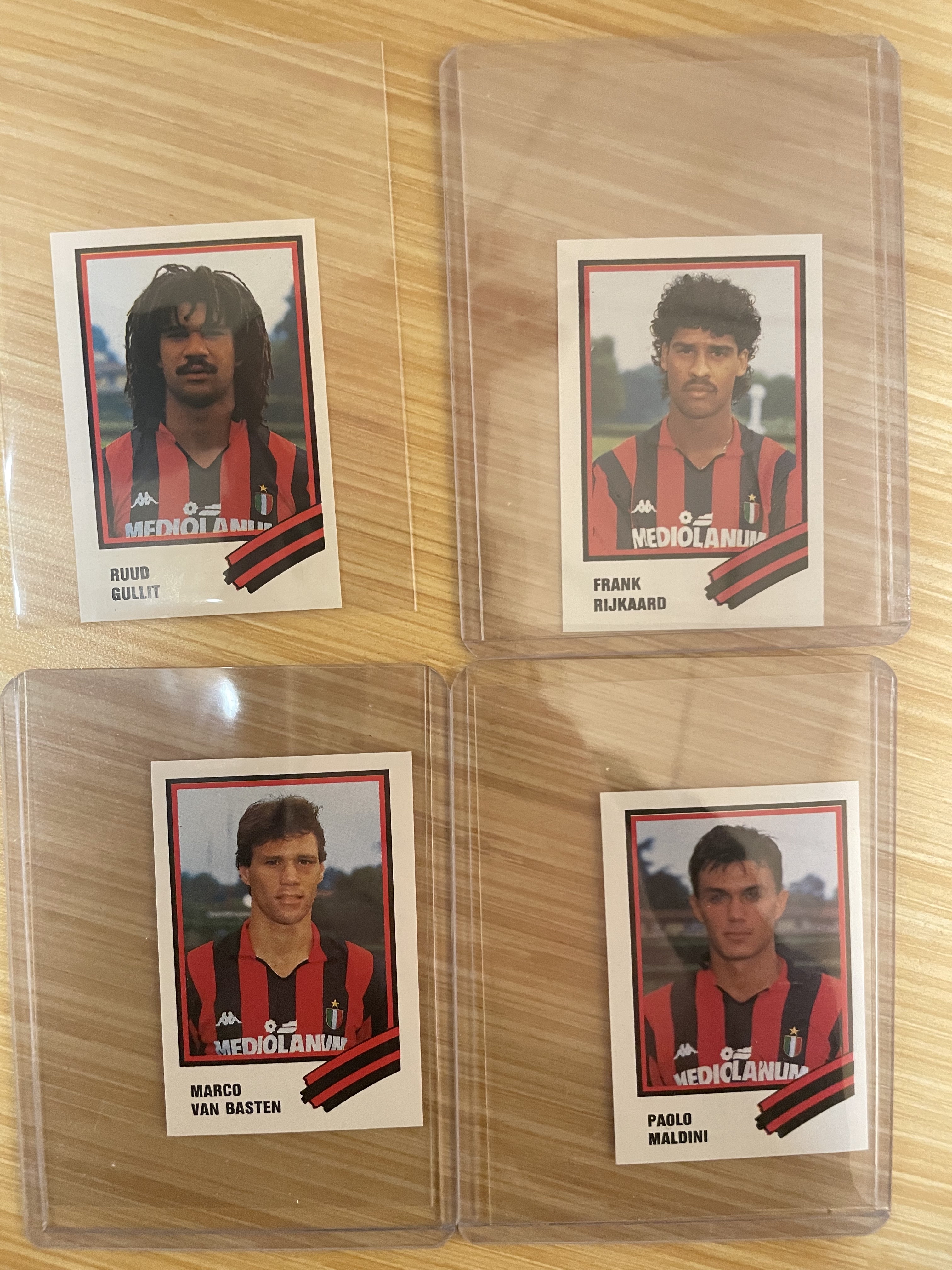 1989 euroflash Stickers Paolo Maldini 89年贴纸 AC米兰 古利特 范巴斯滕 里杰卡尔德 马尔蒂尼 三驾马车 四大巨头 打包出售 值得收藏 荷兰三剑客