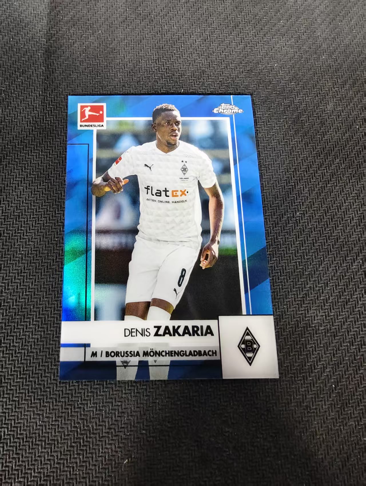 【可合并,不累计】2021 Topps Chrome Denis Zakaria 德甲TC 门兴 新秀 扎卡里亚 蓝折 150编