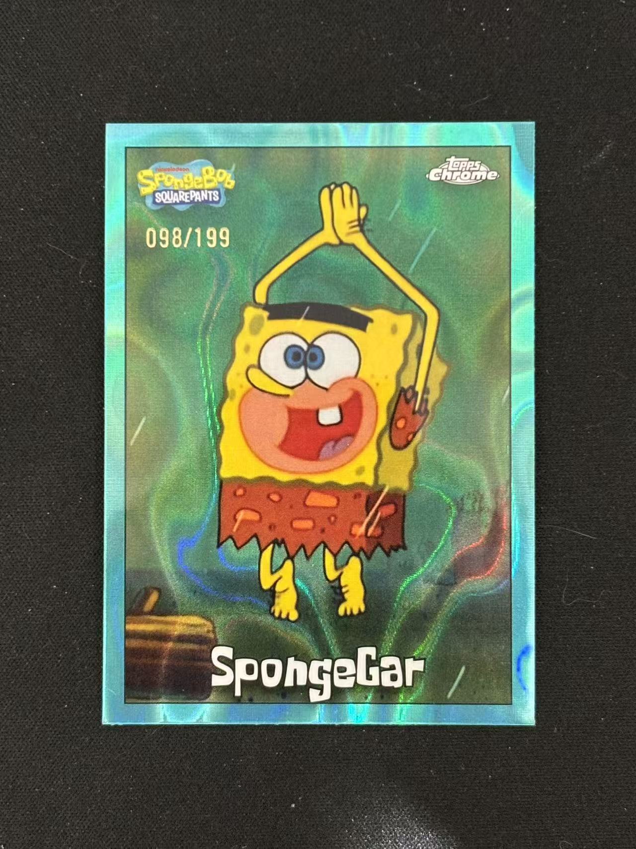 2025 Topps SpongeBob SquarePants SpongeGar Chrome 海绵宝宝25周年 原始海绵 海洋折 /199编 - 果汁
