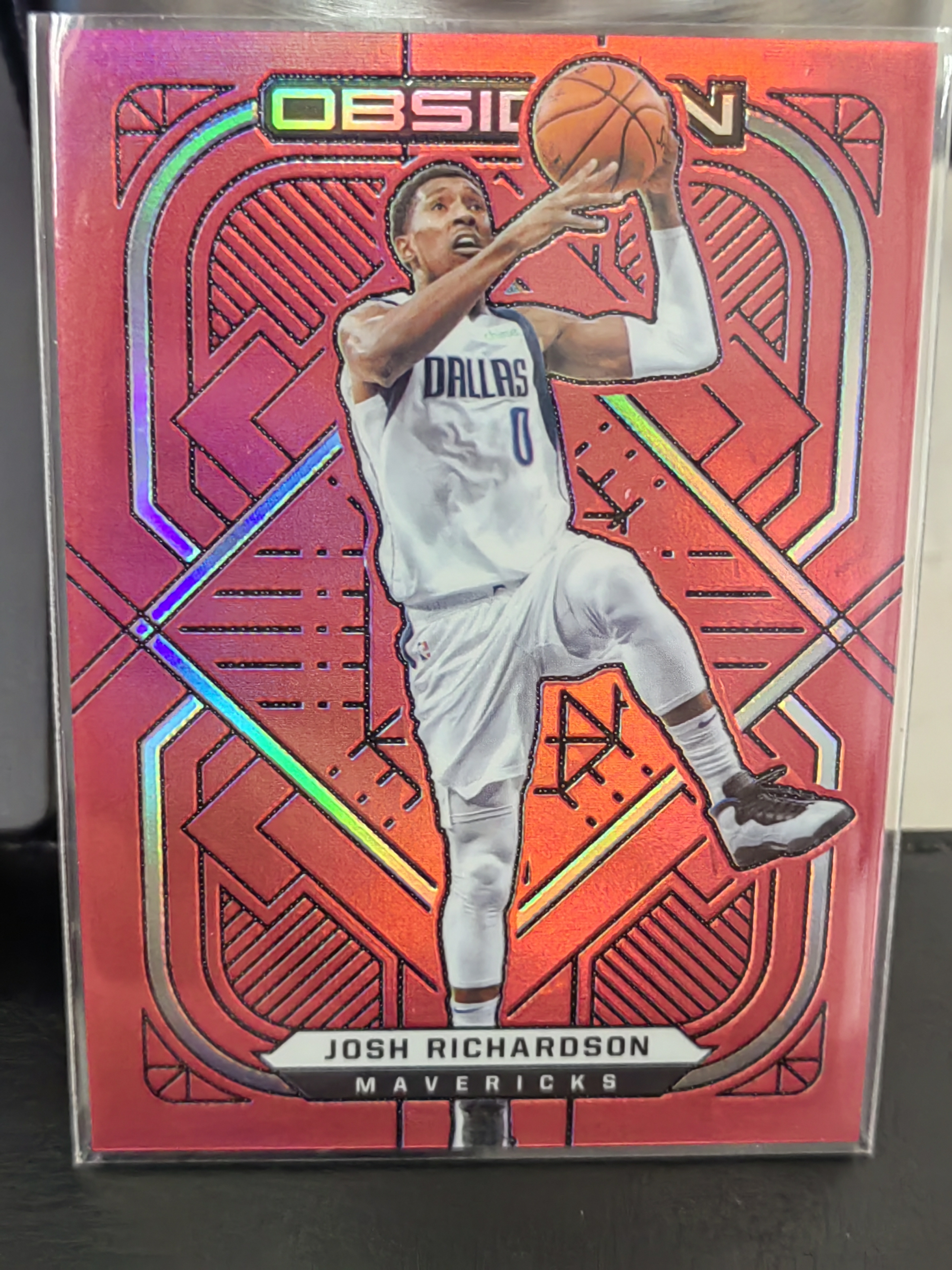 2021-22 Panini Obsidian Josh Richardson 黑曜石 红折 乔什·理查德森 热火 76人 独行侠 篮 白边白角 不保卡品 卡品如图