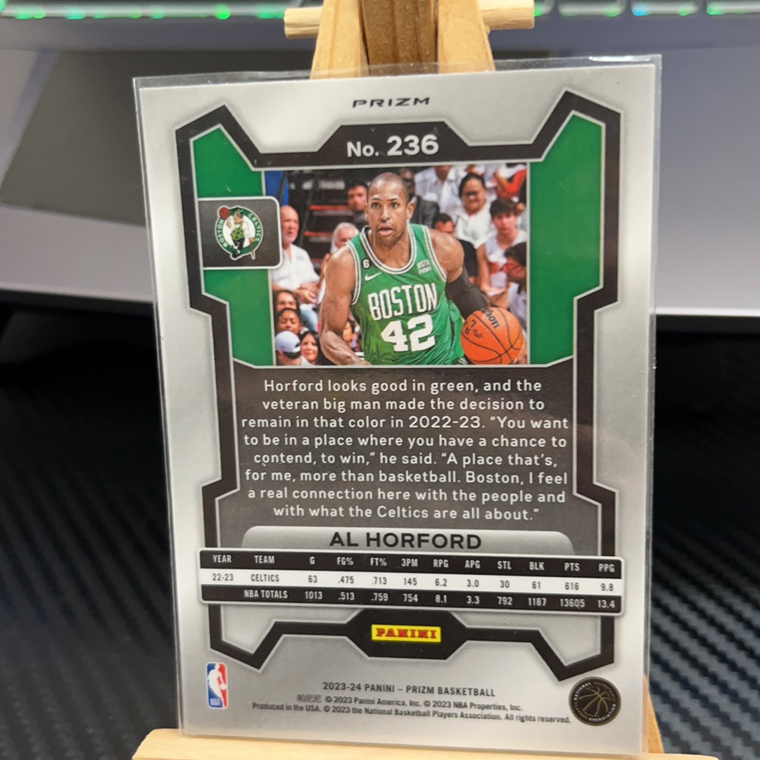 2023-24 Panini Prizm Al Horford 艾尔 霍弗德 凯尔特人 银折 折射 prizm系列 pz 卡品如图 凑图必备 值得收藏!免费代卖!