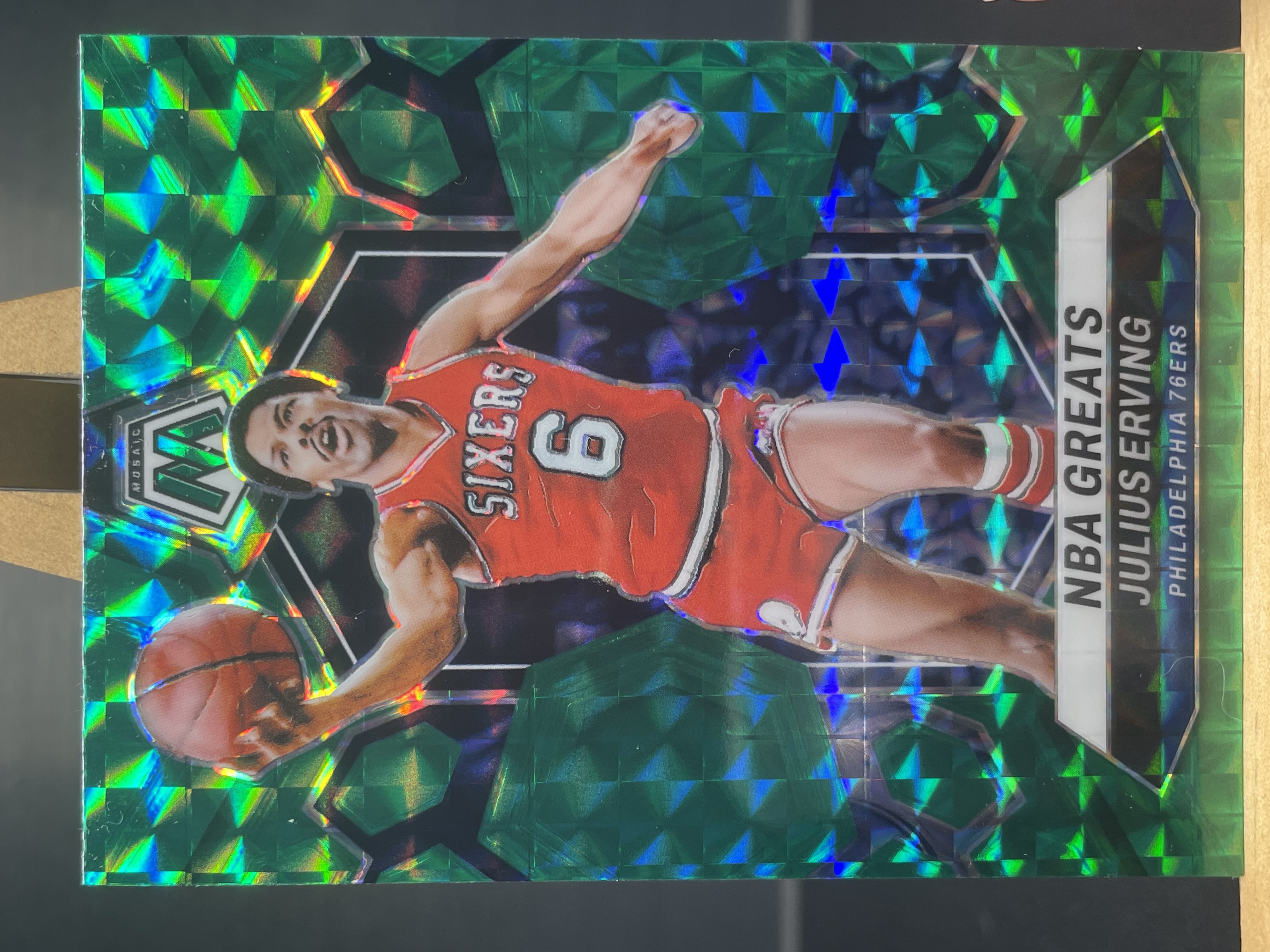 (A5) 2023-24 PANINI 马赛克系列 折射 朱利叶斯 欧文 76人 近期大热球星 收藏凑套必备 卡品如图!!!