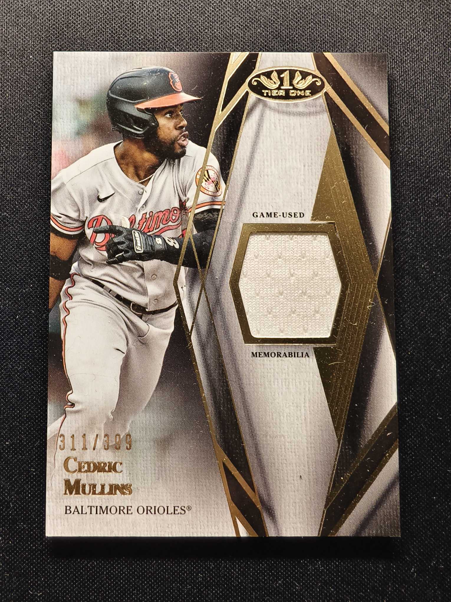 2022 Topps Tier one Cedric Mullins MLB棒球 塞德里克 穆林斯 GU球衣切割 物料 399编 卡品如图 专收凑套