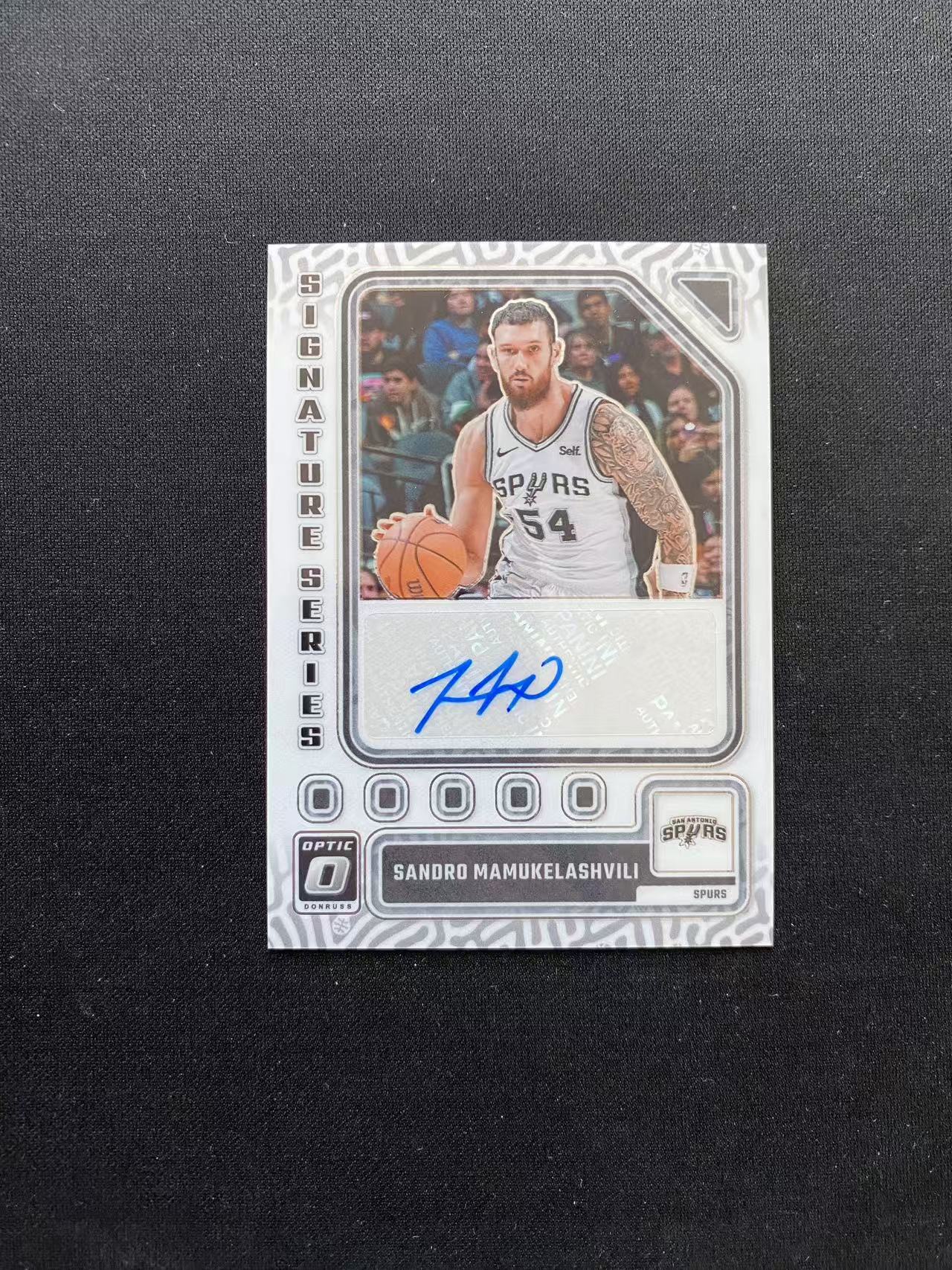 2023-24 Panini Optic Sandro Mamukelashvili 桑德罗 马穆拉什维利 马刺 签字 贴签 op【king#30】