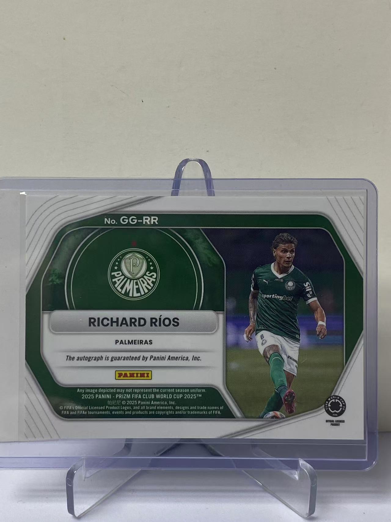 2025 Panini Prizm Richard Rios RC 世俱杯PZ 理查德里奥斯 帕尔梅拉斯 新秀 签字 Global 特卡 全球签 墨迹如图 收藏必备 卡品如图 9527