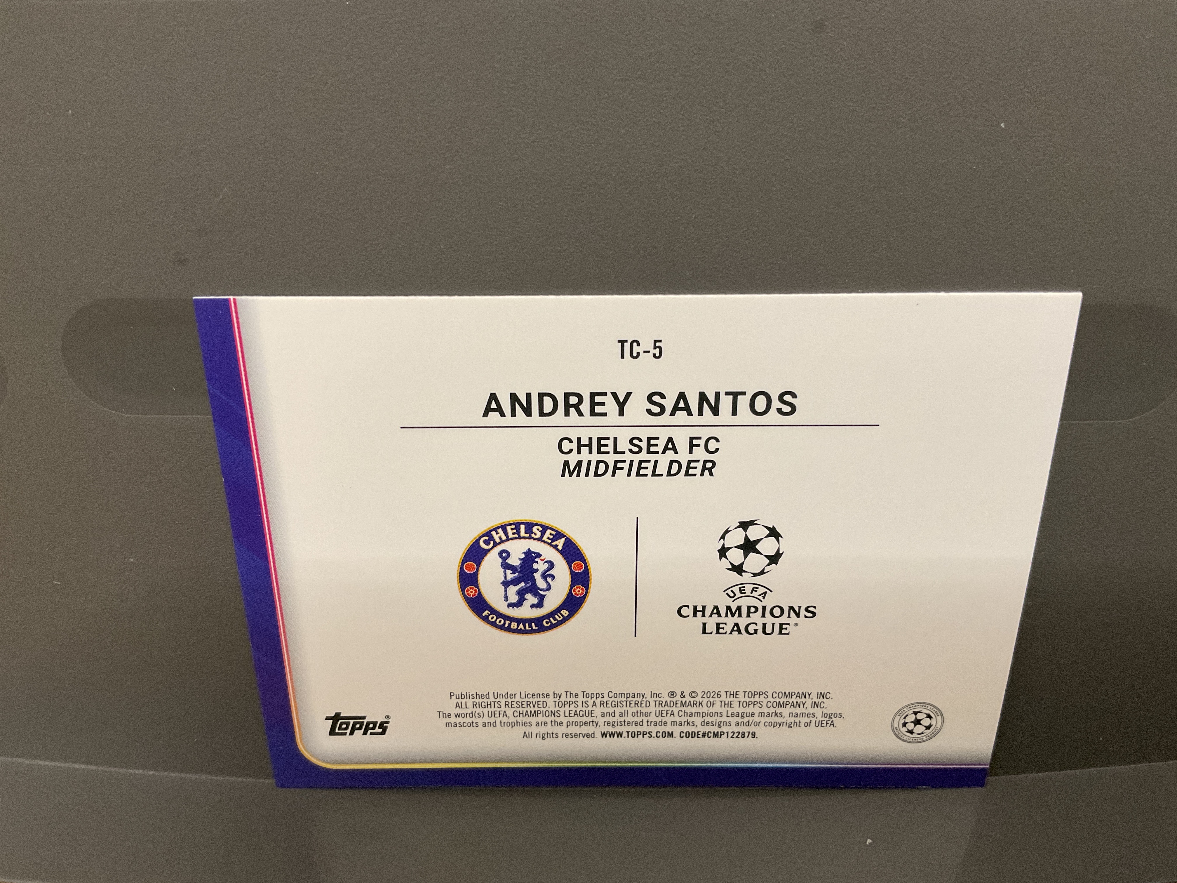 2026 Topps Topps Andrey Santos 25编 低编 切尔西 橙折 安德烈 欧战 AGF 奖杯追逐者 UCC 桑托斯