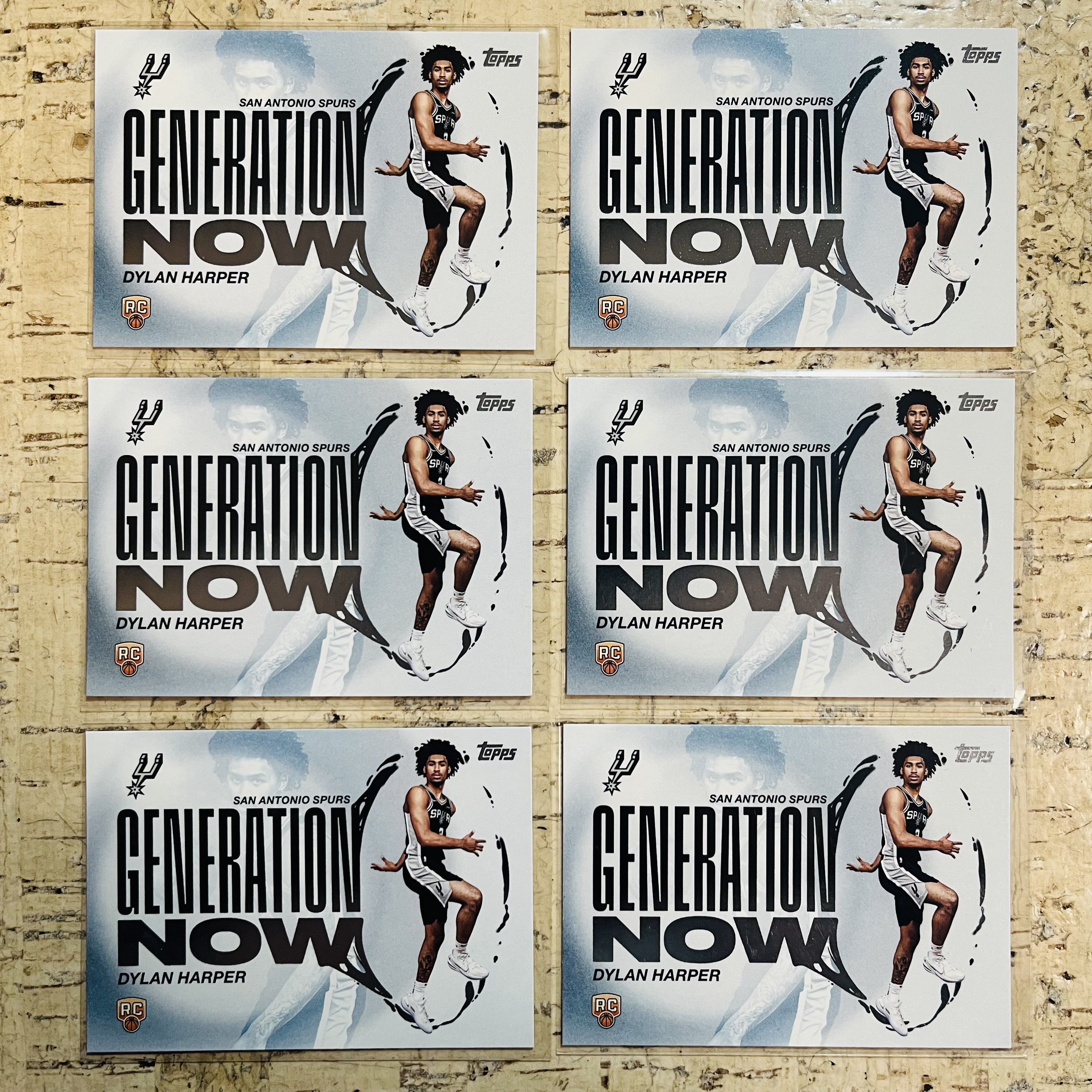 2025-26 Topps Flagship Dylan Harper RC 新秀 马刺 迪伦 哈珀 特卡 6张打包 generation now 此标有膜无夹【小卡迷拍卖 可累积半年】