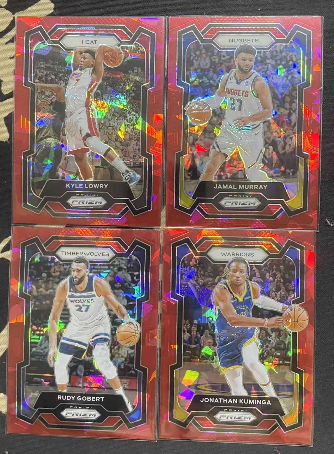 2023-24 Panini Prizm Jonathan Kuminga 乔纳森·库明加 鲁迪·戈贝尔 贾马尔·穆雷 凯里·洛瑞 红碎冰折 折射 pz 不保卡品 打包 值得投资(猴子卡社)