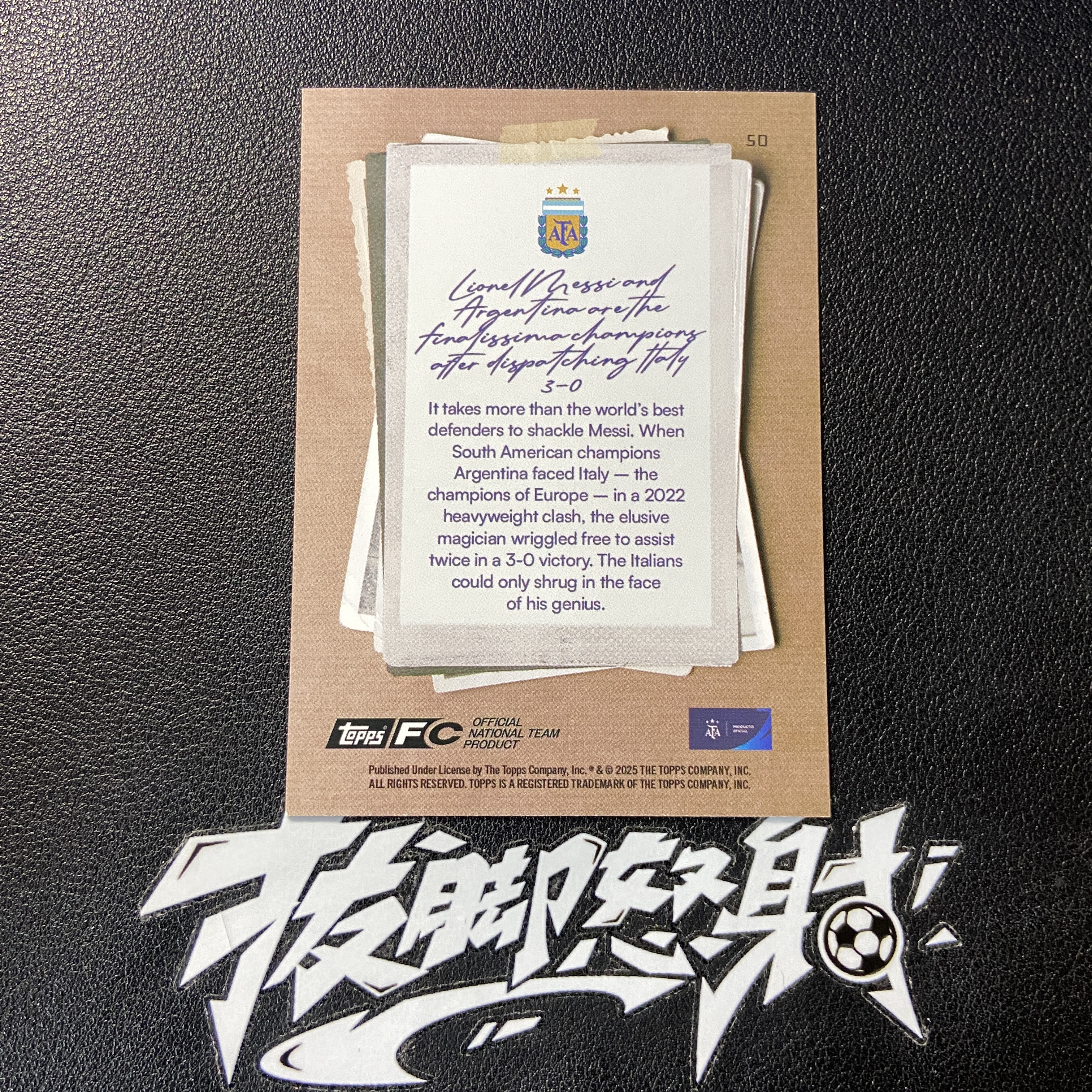 【拔脚代卖】2025 Topps 阿根廷队盒 Lionel Messi 巴萨 巴黎 迈阿密国际 阿根廷 利昂内尔 梅西 GOAT 折射 特卡收藏必备 瑕疵如图|拔脚白头H45
