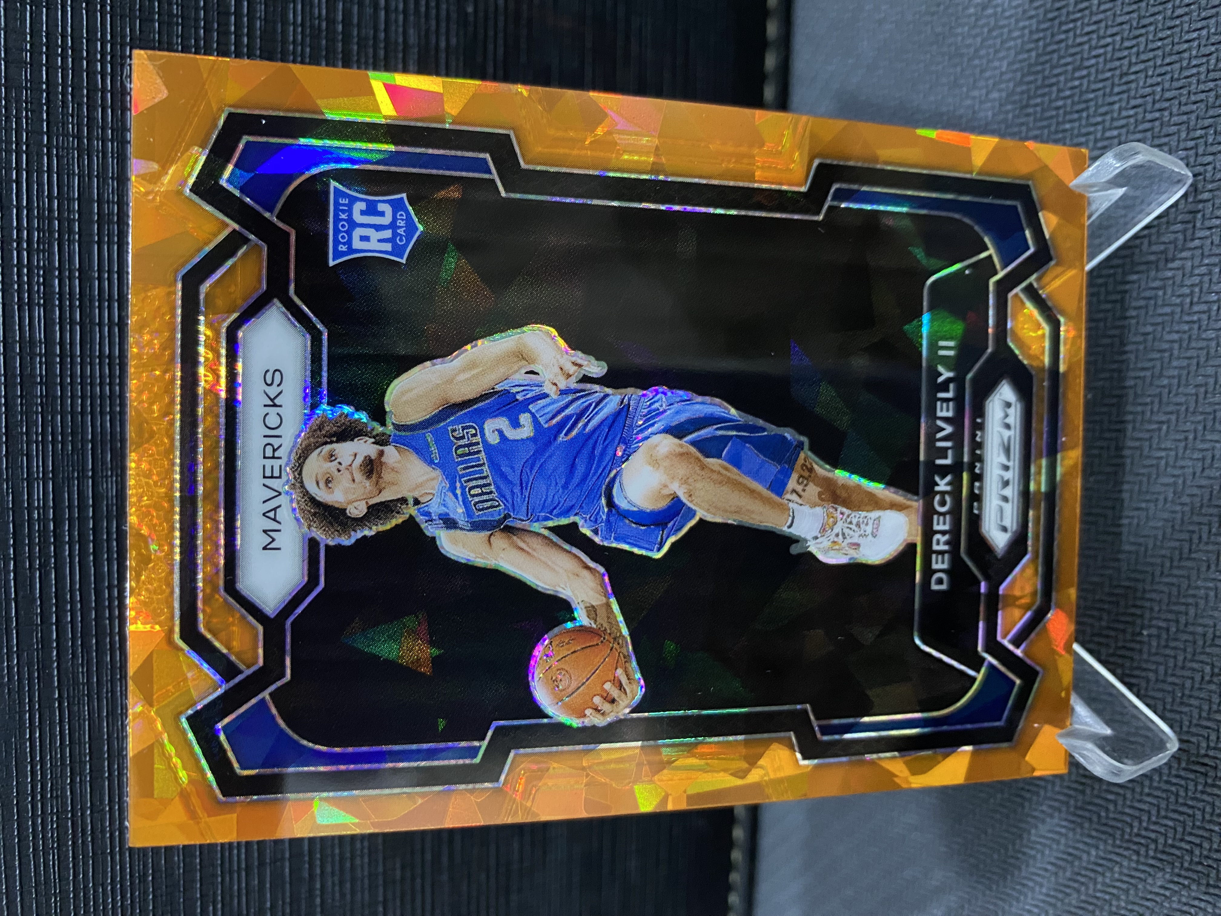 2023-24 Panini Prizm Dereck Lively II PZ 折射 掘金 德里克 莱夫利 二世 橙碎冰 收藏必备 卡品如图 -老道-【乌苏拍卖】