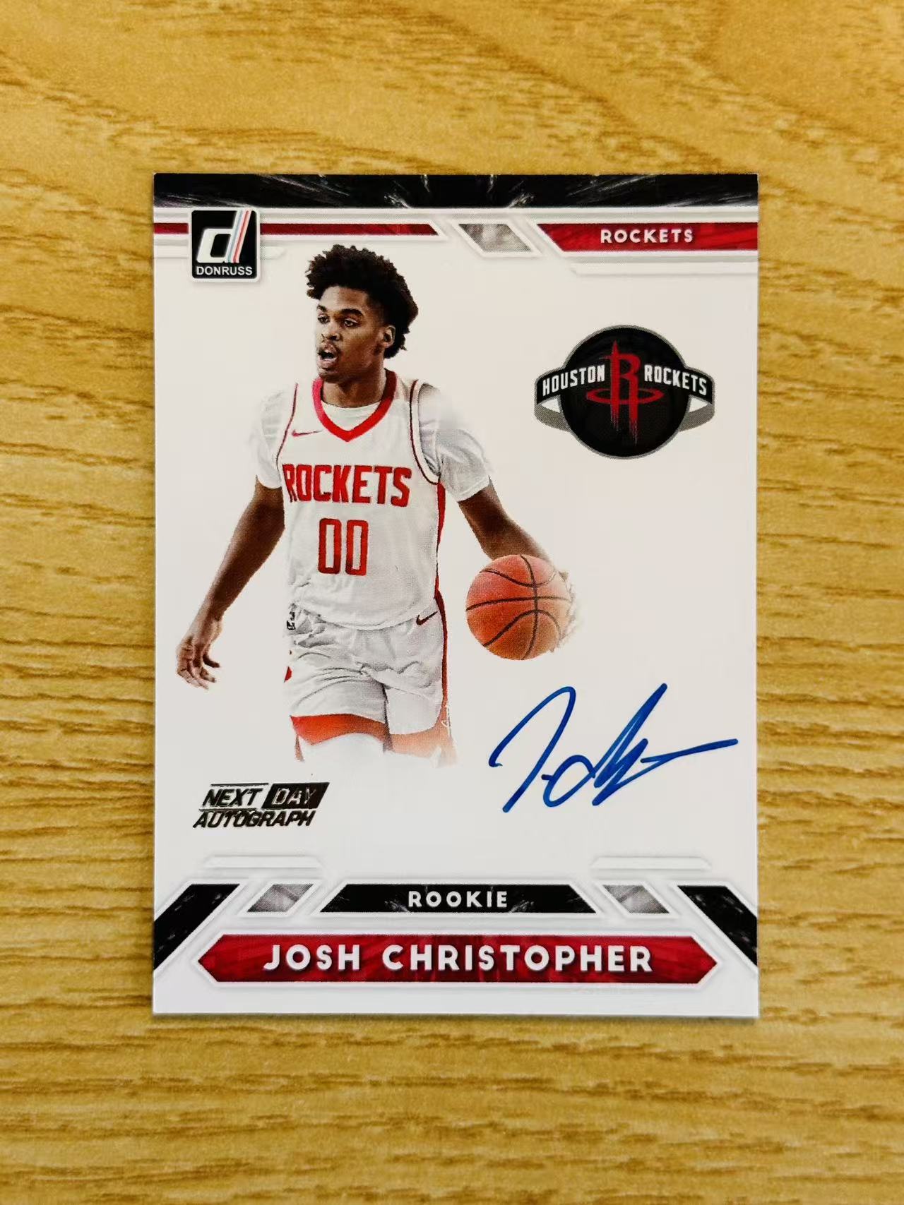2021-22 Panini Donruss Josh Christopher 嘿嘿代卖 杜蕾斯 约什 克里斯托弗 新秀 RC 签字 卡签 明日签 火箭 新秀第一版签字 收藏必备 gjmm