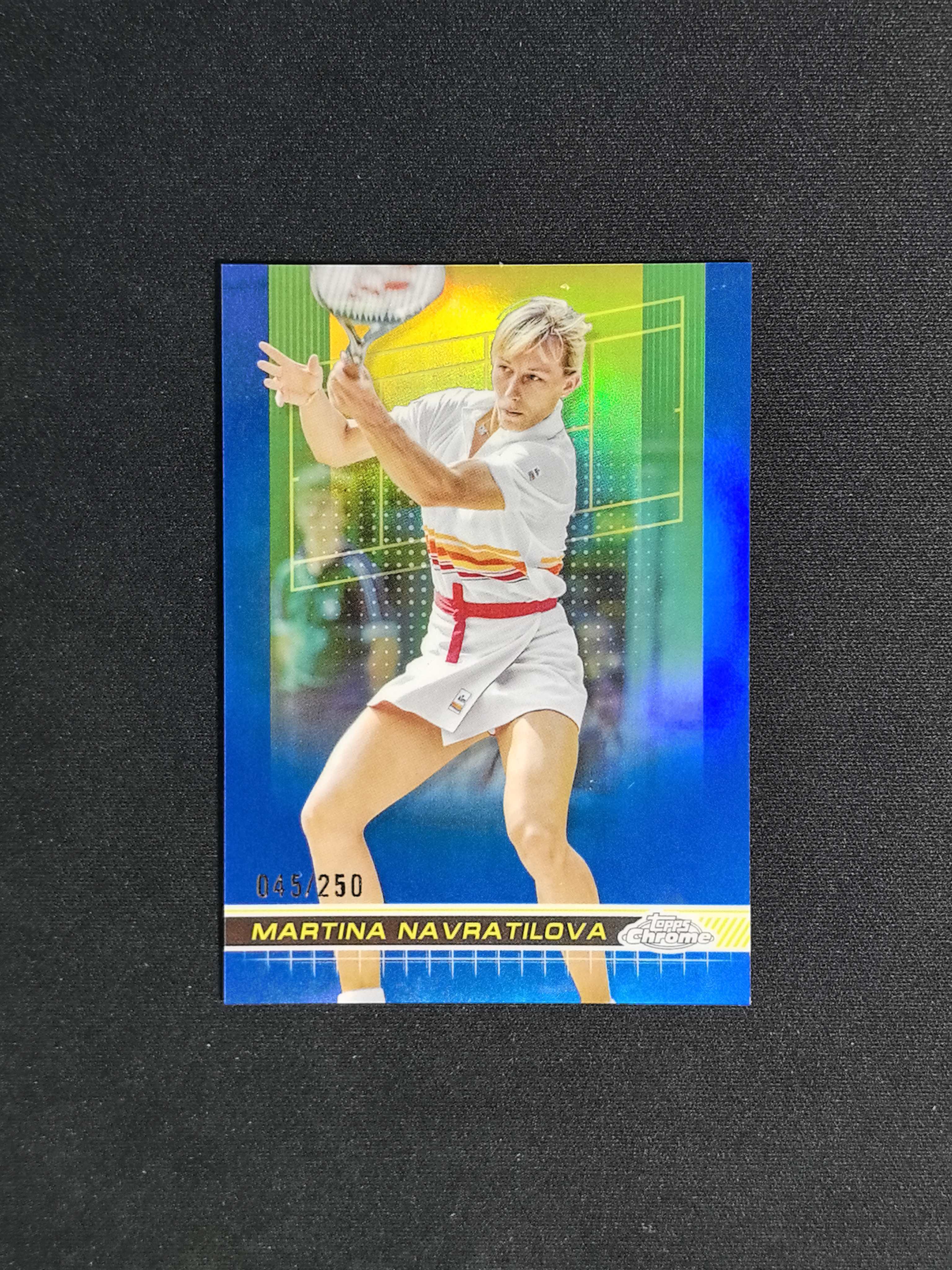 2024 Topps Chrome 玛蒂娜 纳芙拉蒂洛娃 网球TC 美国 玛蒂娜 纳芙拉蒂洛娃 250编 蓝折 卡品如图【CYT球星卡】