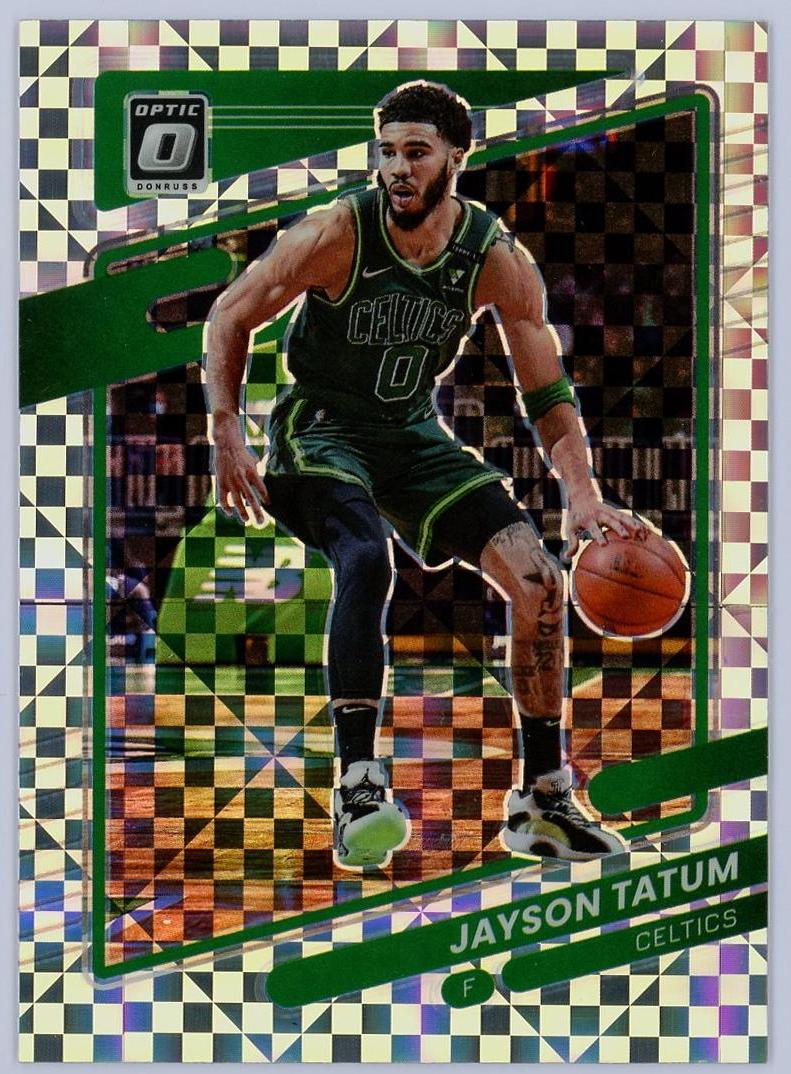 2021-22 Panini Optic Jayson Tatum 杰森塔图姆 大比例 棋盘折 折射 凯尔特人 卡品如图 0KM4/11.9