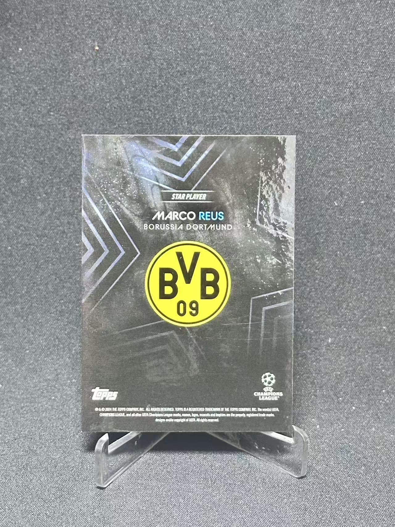 2024 Topps UEFA Champions League Marco Reus 【哆哆卡社】马尔科·罗伊斯 49编 低编 欧冠 受潮瑕疵卡 收藏必入 卡品如图