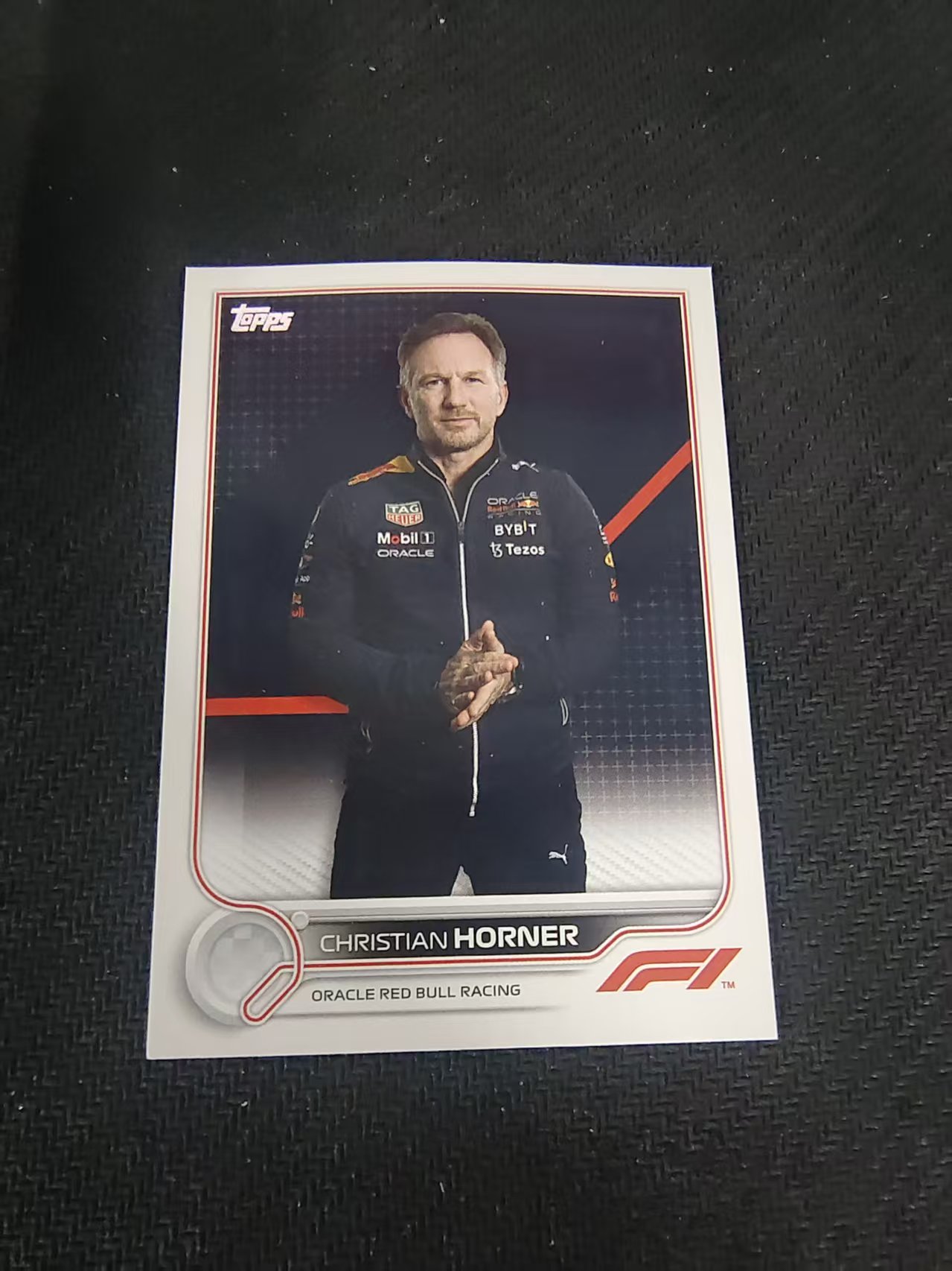 【汽水拍卖】2022 Topps Chrome F1 Christian Horner 克里斯蒂安 霍纳 划痕 边角瑕疵 @100