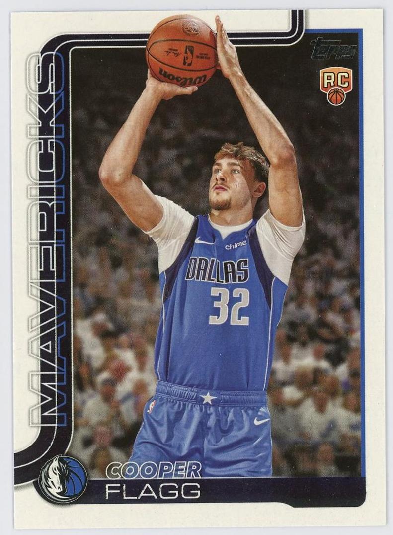 2025-26 Topps Flagship Cooper Flagg RC 库珀弗拉格 新秀 正base 普卡 独行侠 美国之子 卡品如图 1BL6/11.27