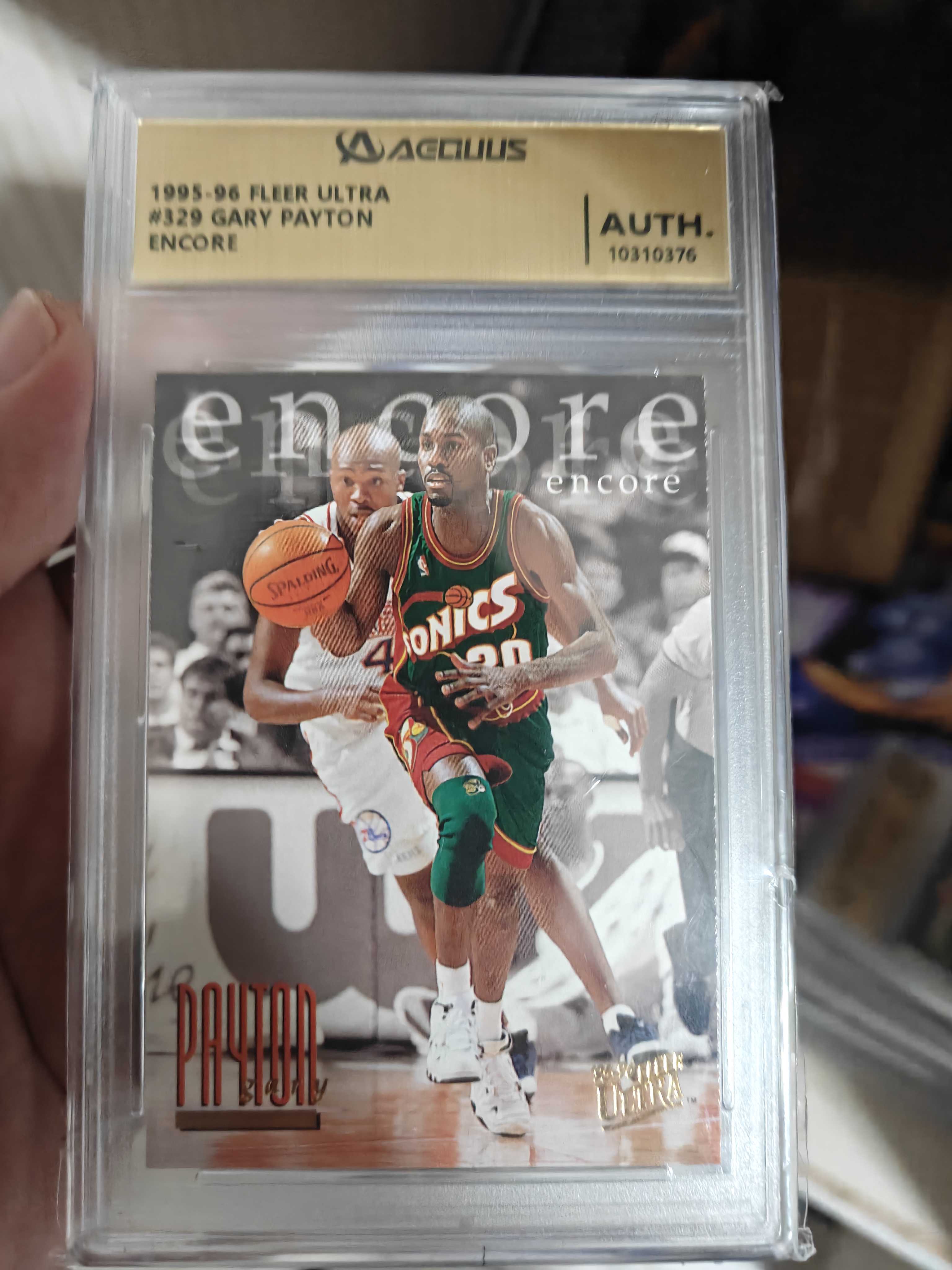 1996 Fleer Ultra Gary Payton #329 手套 加里 佩顿 最佳防守球员 全明星 收藏必备
