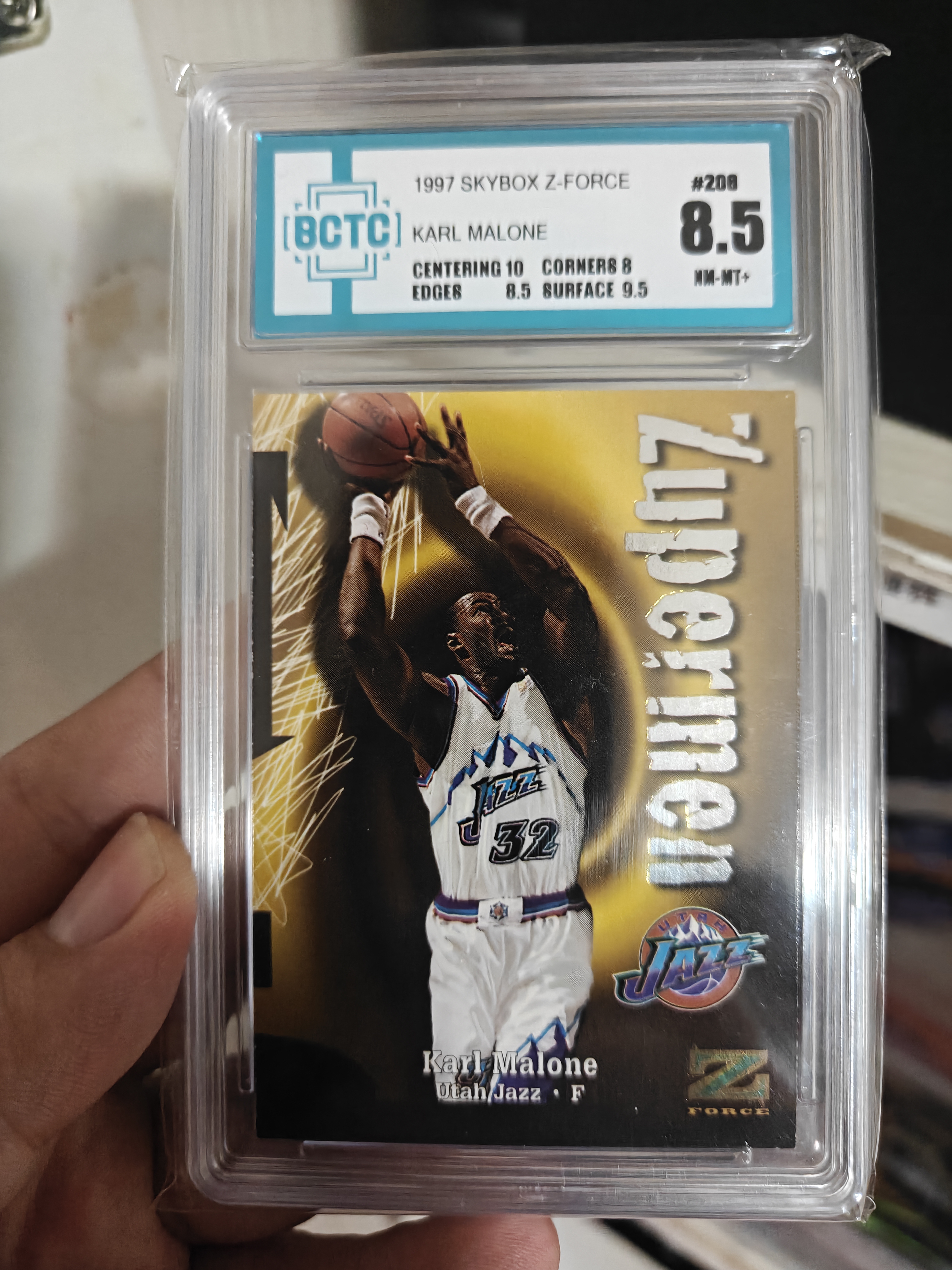1998 SkyBox Z-Force Karl Malone #206 BCTC8.5 保粹评级 卡尔 马龙 大比例 特卡 专收必备