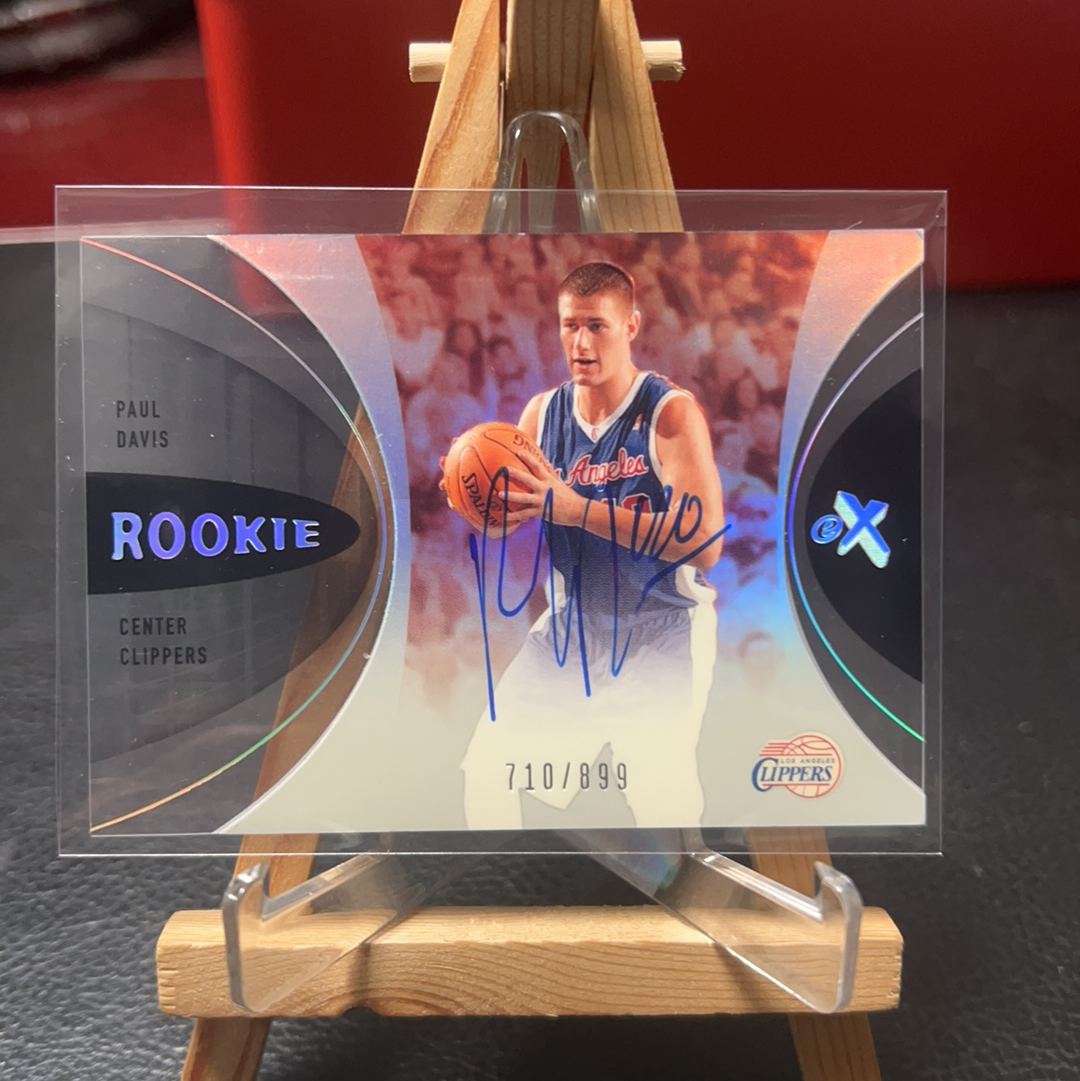 【SY代卖sy0376-可累积-瑕疵看图】2006-07 Fleer EX Paul Davis 快船 保罗 戴维斯 签字 卡签 胶片 899编