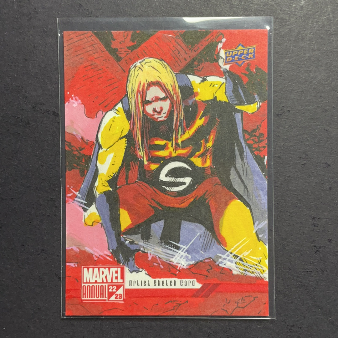 2024 Upper Deck Marvel (MCU) Annual年鉴 哨兵 1/1官卡手绘 大比例 画师Jomar Bulda 2022-23 UD 漫威漫画年度盒 年鉴系列