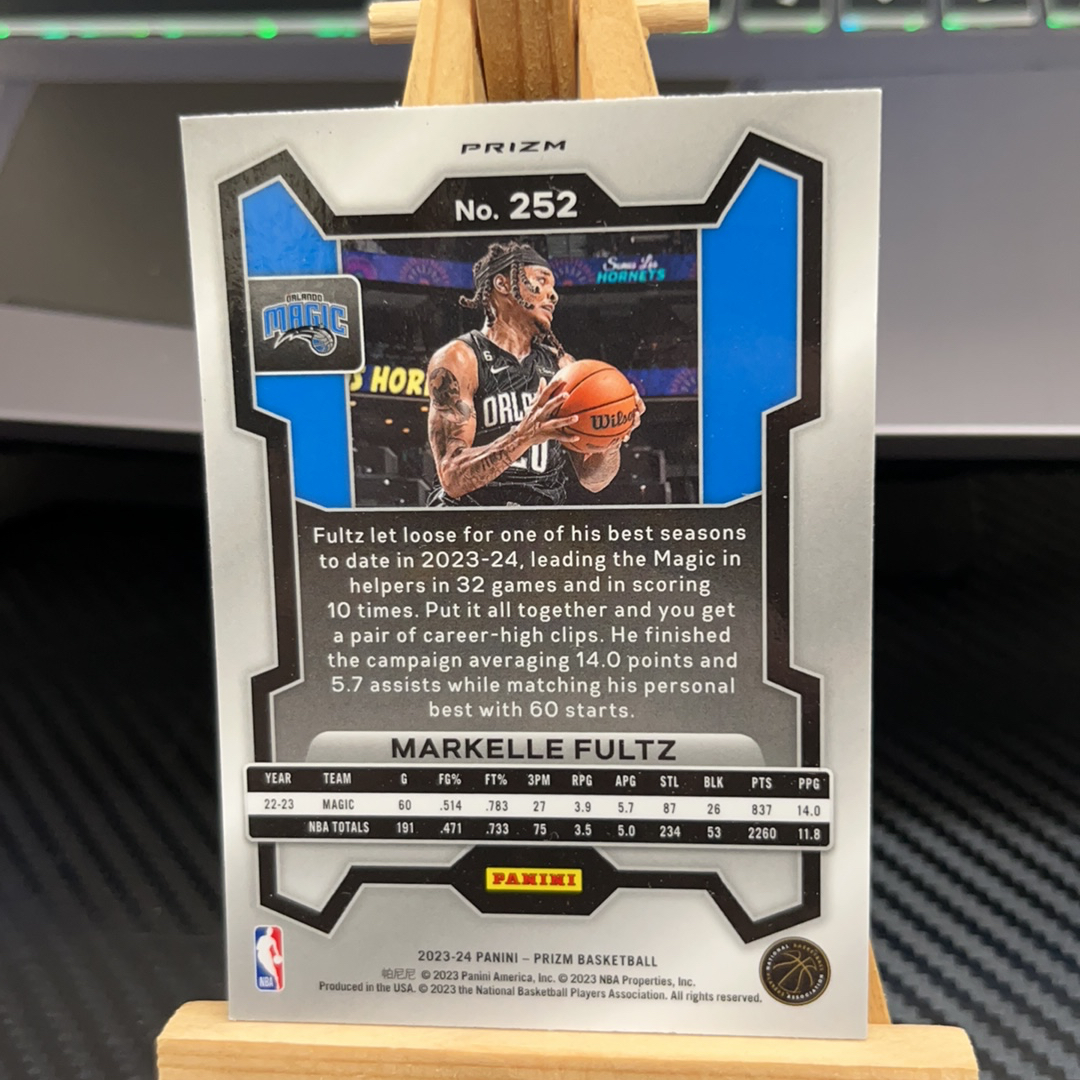 2023-24 Panini Prizm Markelle Fultz 马克尔 富尔茨 魔术 银折 折射 prizm系列 pz 卡品如图 凑图必备 值得收藏!免费代卖!