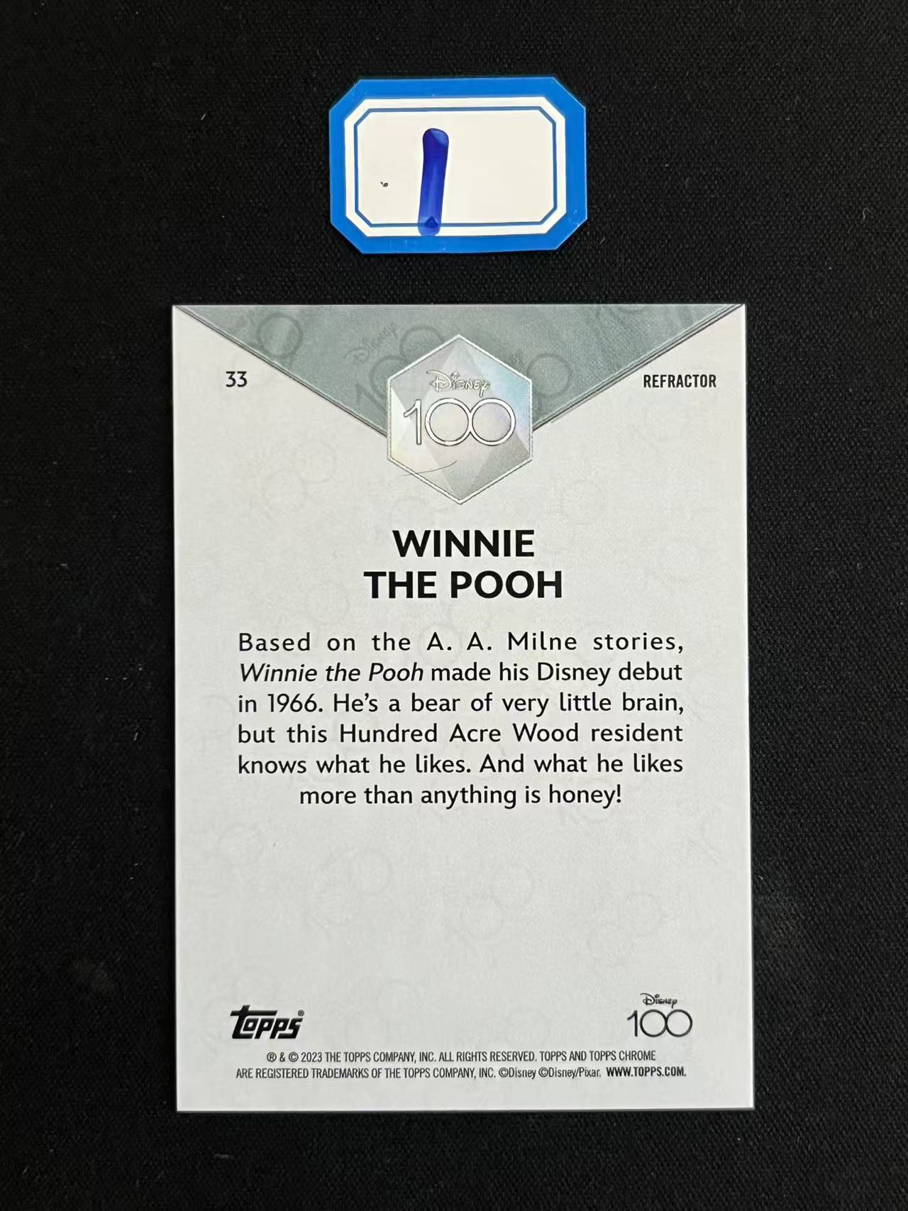 【长安代卖 截标预付80%】2023 Topps Chrome Disney 迪士尼 100周年 元年 TC 迪士尼 Winnie The Pooh 小熊维尼 正银折 折射 实卡好看 收藏必备 微瑕看大图 第1张【爆金米奇】(S)(J)