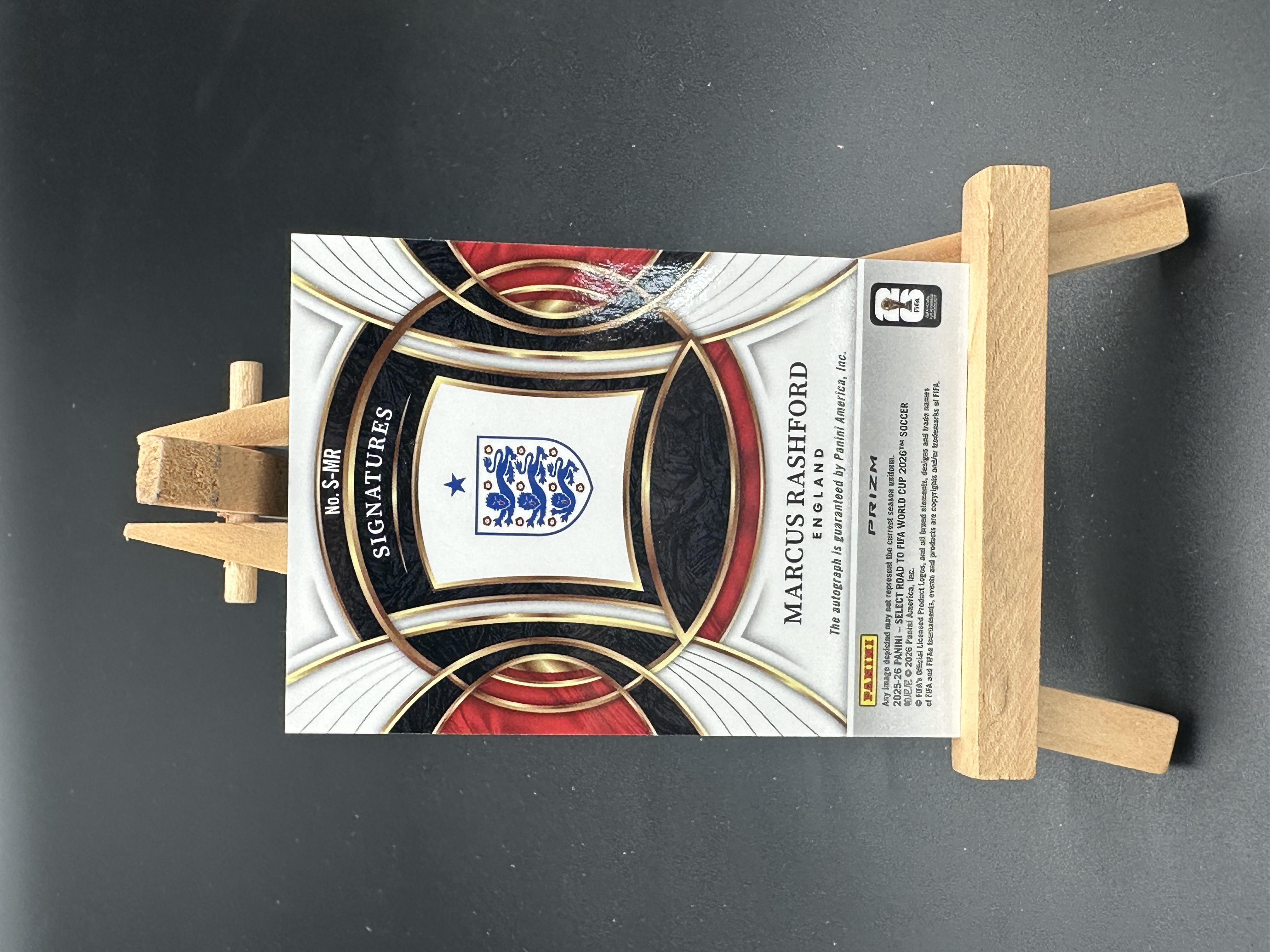 Panini Select【闪拍代拍】马库斯拉什福德 英格兰 孔雀折签字卡 卡品如图【斐然 H01】