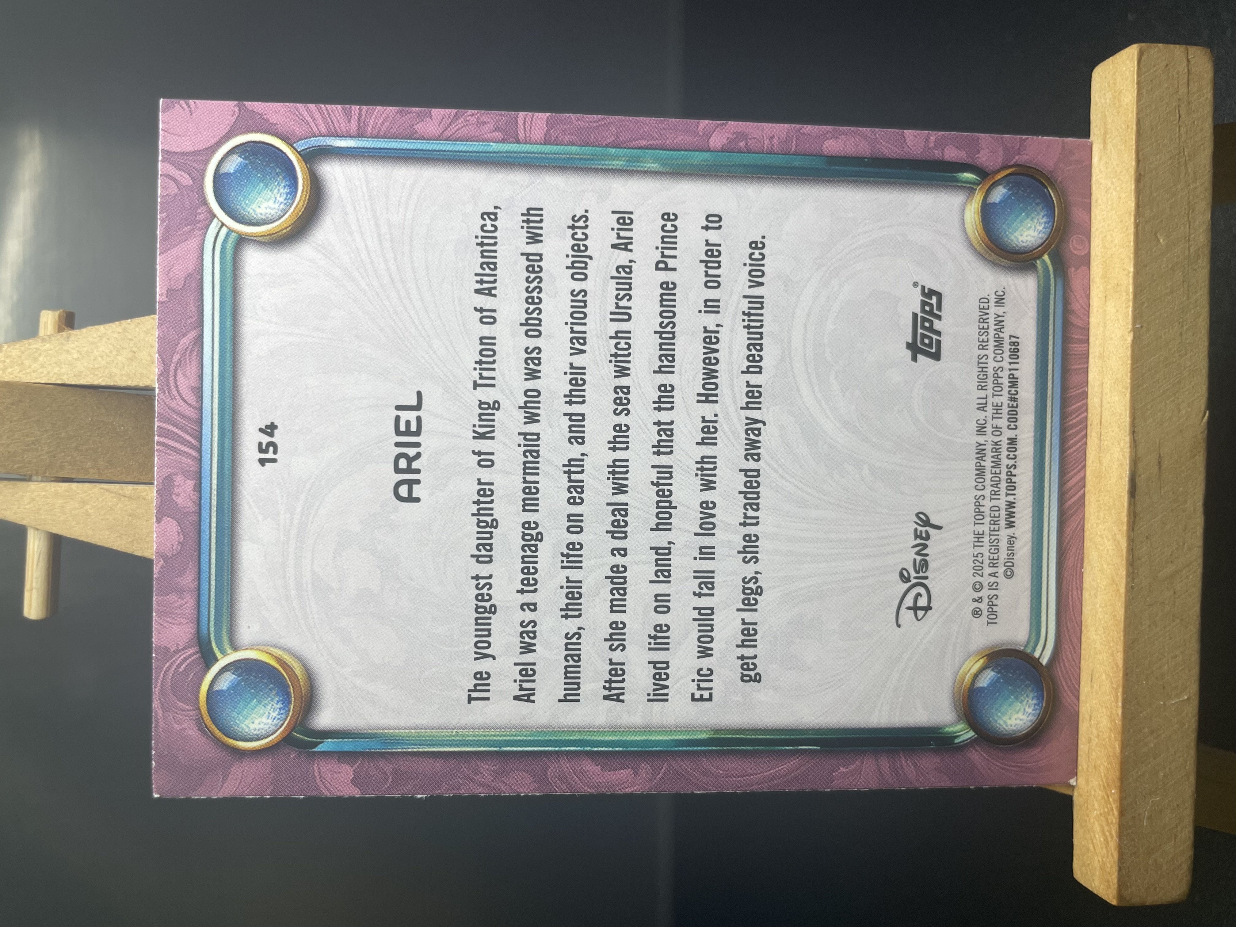 (B7) 2025 TOPPS DISNEP 迪士尼 折射 爱丽儿 收藏凑套必备 卡品如图!!!