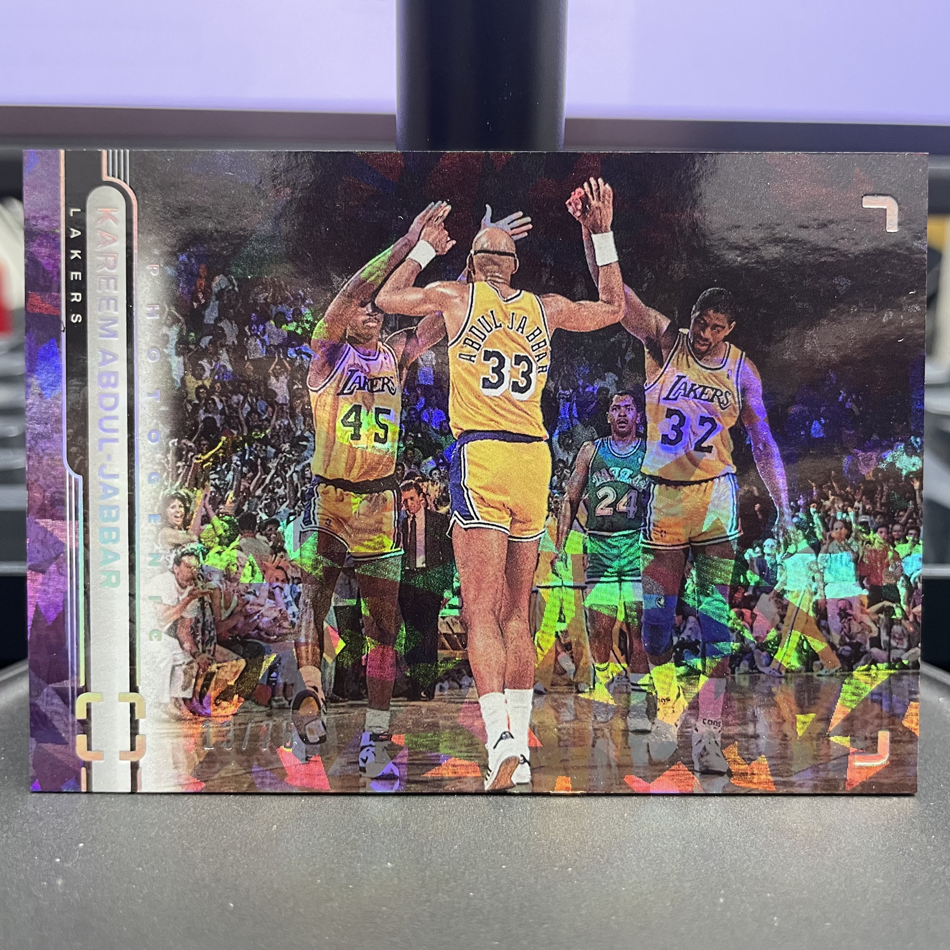 2022-23 Panini Photogenic Kareem Abdul-Jabbar 【杰克森拍卖】卡里姆 贾巴尔 湖人 75编 碎冰折 雕哥