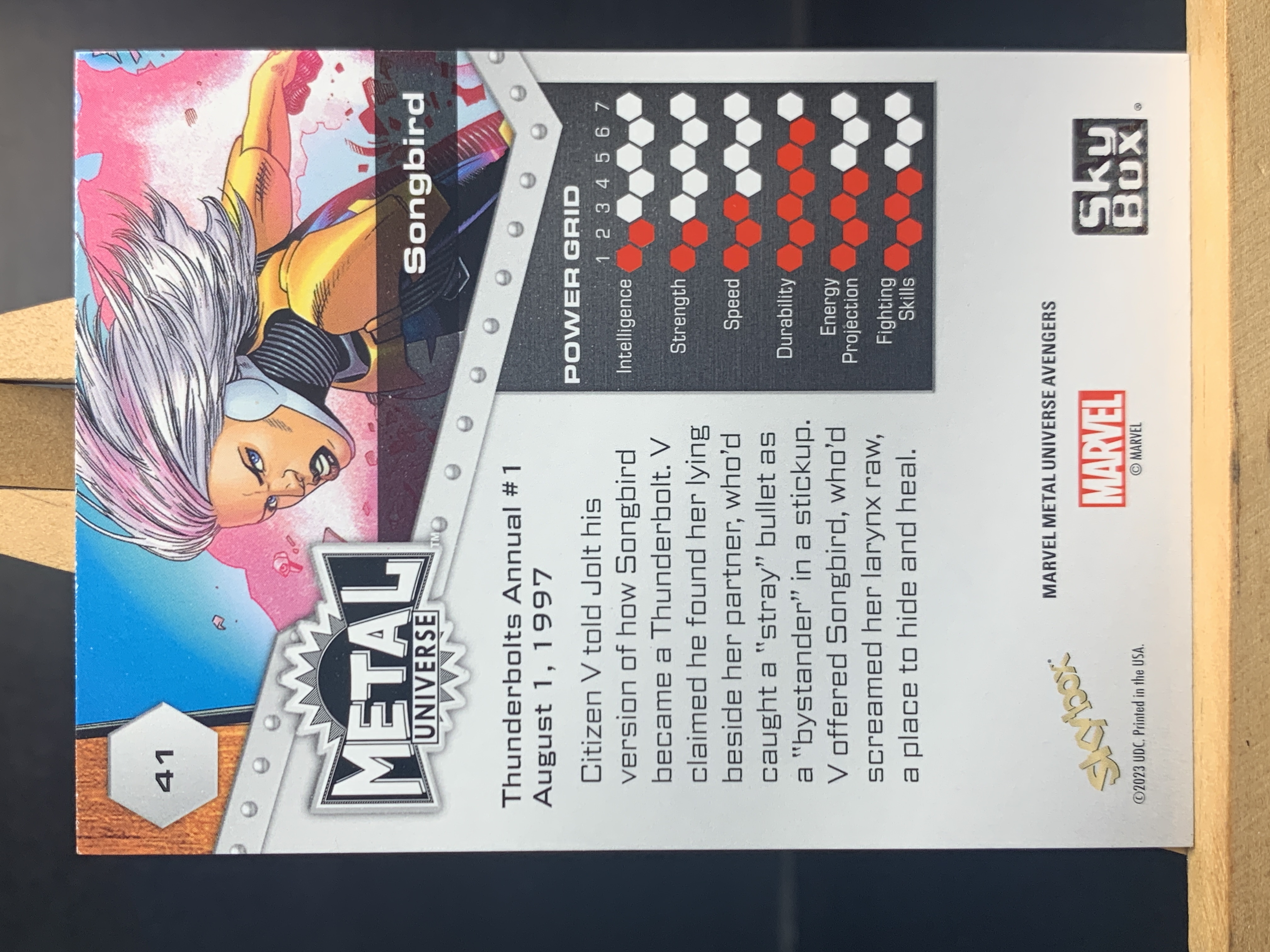 (S5)2023 SKYBOX 漫威 鸣啼鸟 实卡好看 喜欢不要错过 卡品如图 !!!