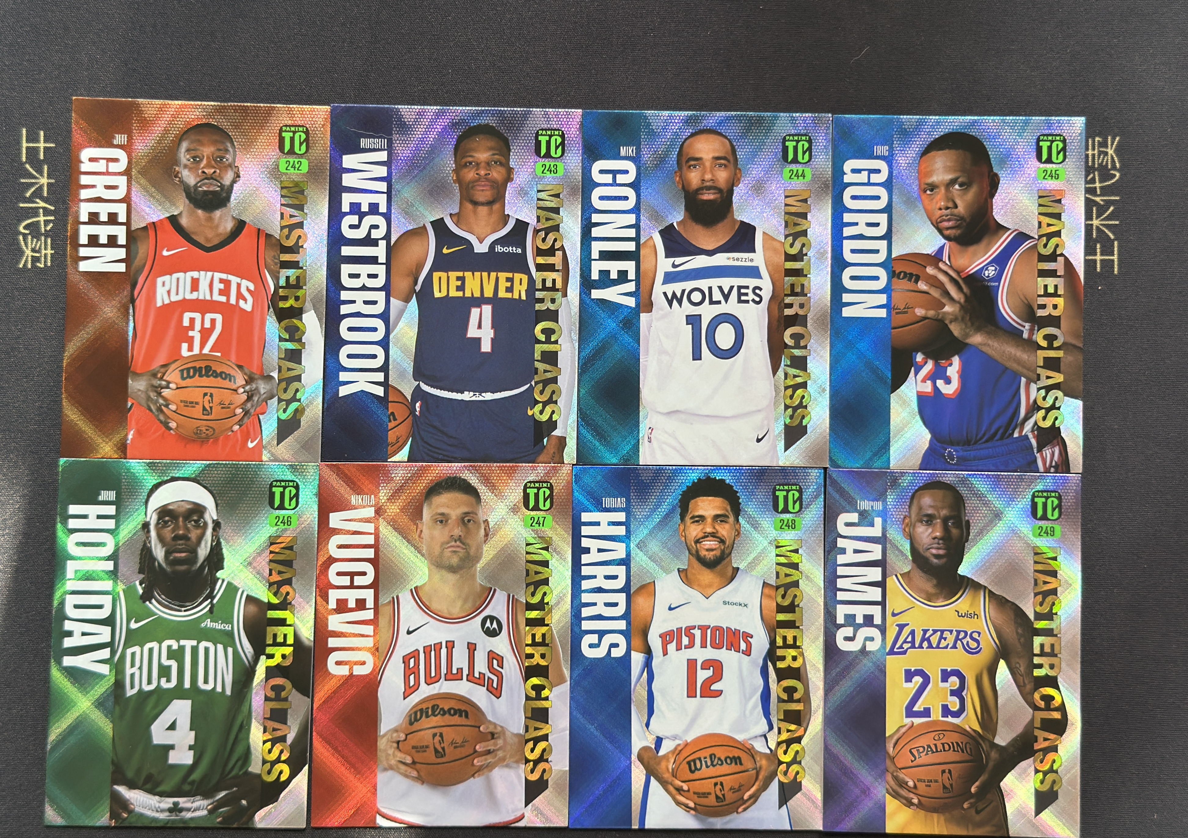 2024-25 Top Class tc 一套 全套15张 Master Class老将特卡 lot詹姆斯 威少 霍福德 德罗赞 乐福 霍乐迪 等功勋老将 个别白边角无大瑕疵介意勿拍 Westbro