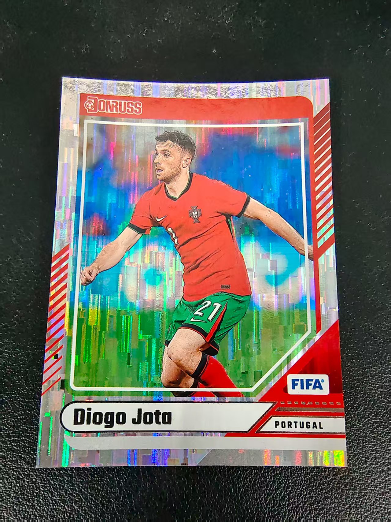 【可合并,不累计】2024-25 Panini Donruss Diogo Jota 迪奥戈 若塔 葡萄牙 瀑布折 FIFA 杜蕾斯 边角瑕疵 #126
