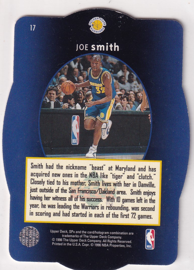 【thebighit】不累计TTB.1996-97 UD SPX 乔 史密斯 3D折射 金版 异形 特卡 老特 经典老卡 卡品如图