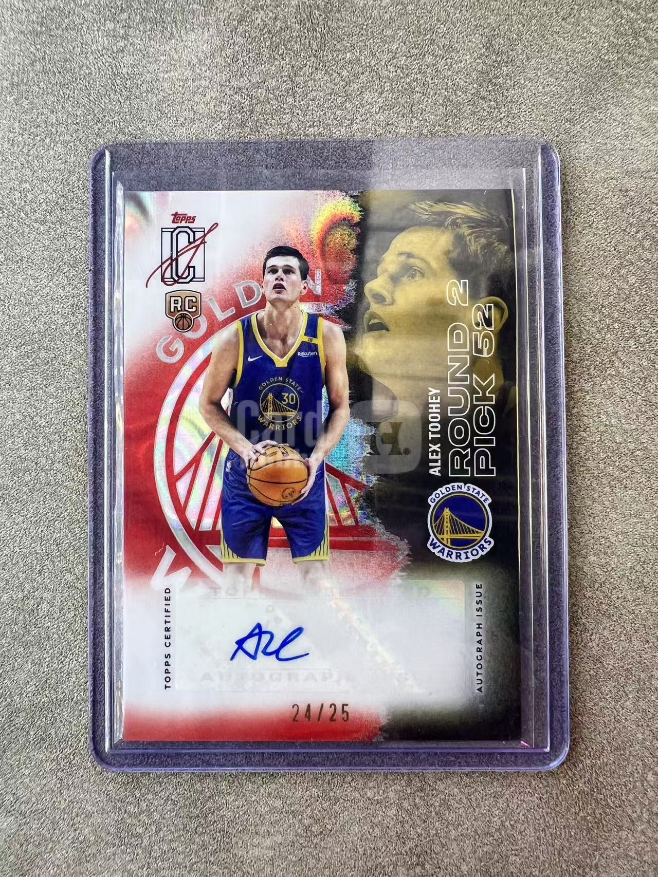 7594【330球星卡实体店代卖】2026 Topps Signature Class 亚历克斯图希(Alex Toohey)新秀年 RC 签字 AUTO 24/25编 熔岩折 仅顺丰寄付(渝)