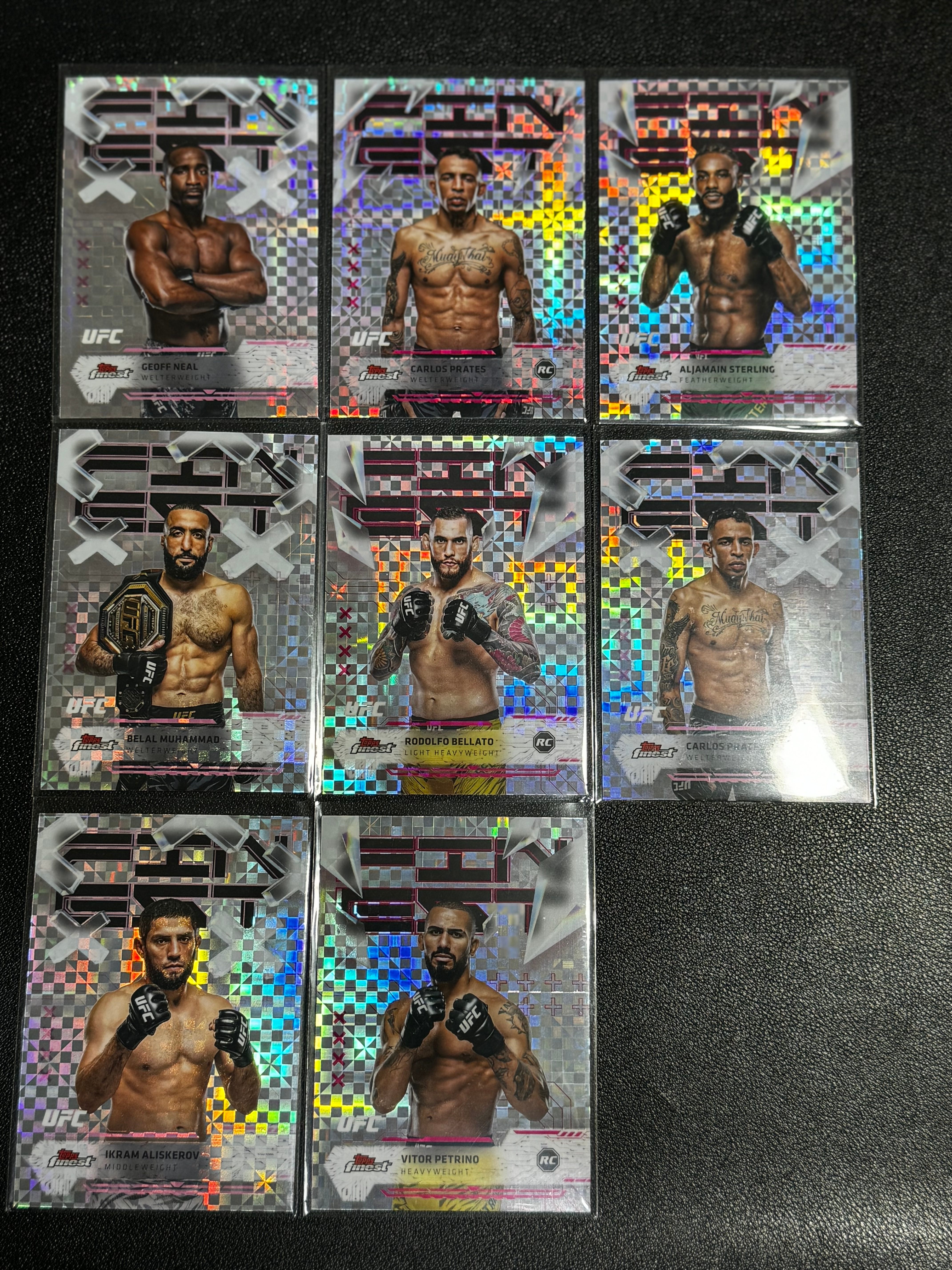 2025 Topps Finest UFC 综合格斗 Base 特卡 Geoff Neal 杰夫 尼尔 / 新秀 RC Carlos Prates 卡洛斯 普拉特斯 等 潜力无限 LWDG