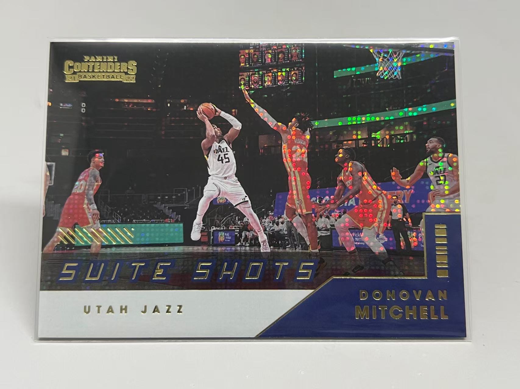 2021-22 Panini Contenders Donovan Mitchell【挂机拍卖】帕尼尼 球票 米切尔 爵士 点点折 折射 Suite Shots 特卡 #19 收藏 凑套 卡品如图