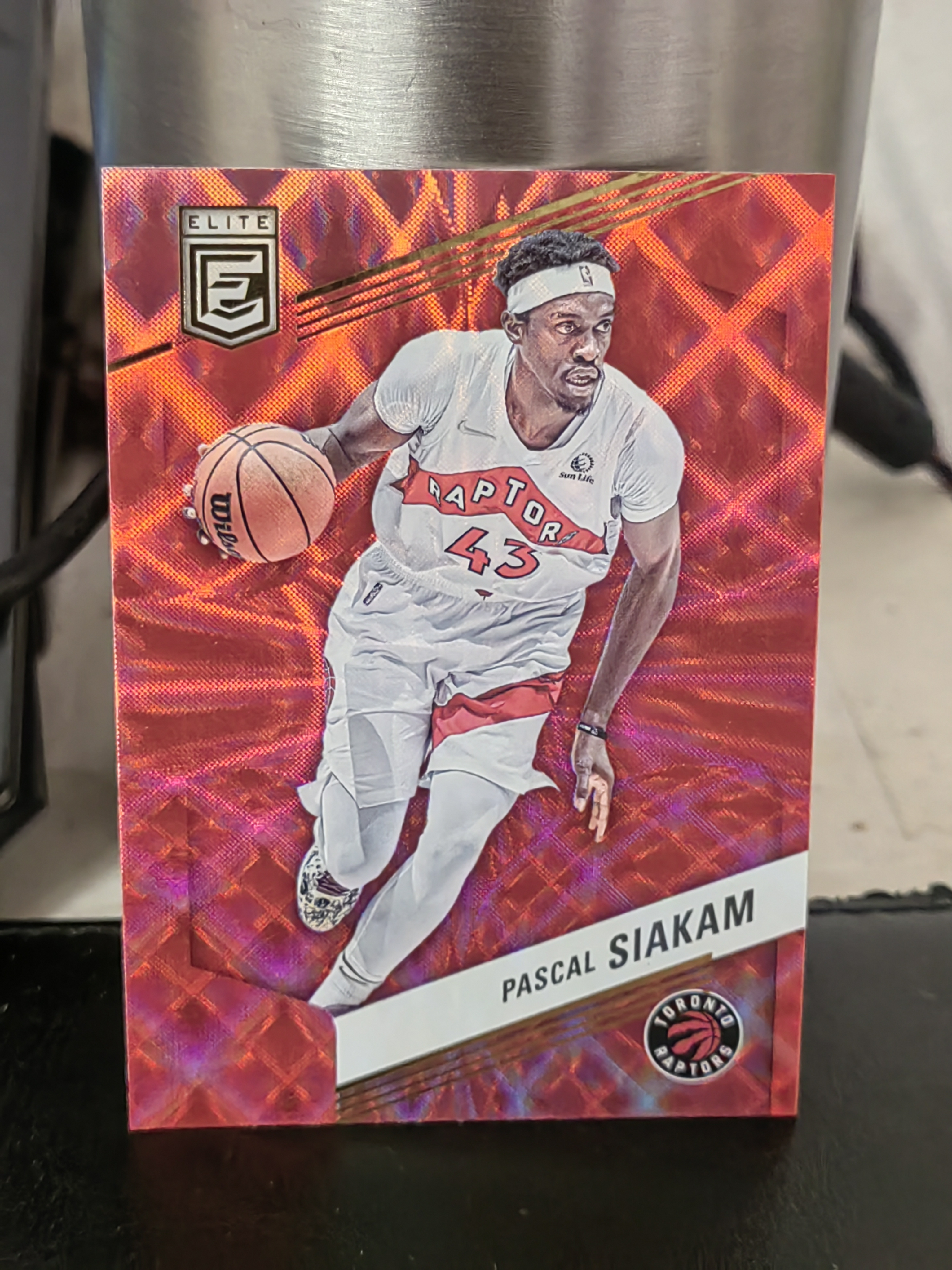 2022-23 Panini Donruss Elite Pascal Siakam 杜蕾斯 精英 红折 红网格折 帕斯卡尔 西亚卡姆 猛龙 篮 白边白角 不保卡品 卡品如图