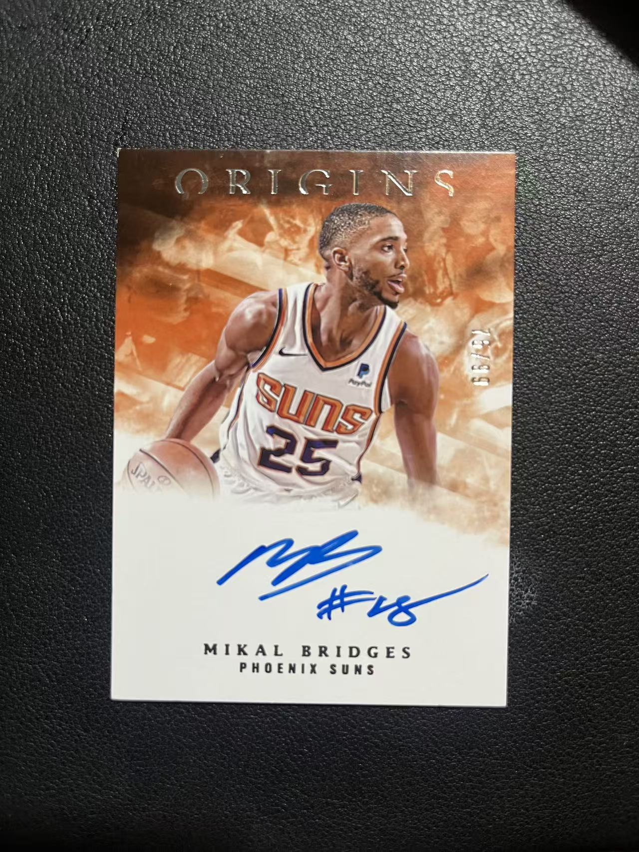 2018-19 Panini Chronicles Mikal Bridges RC 编年史起源 太阳 米卡尔 布里奇斯 大乔 99编 卡签 卡品如图