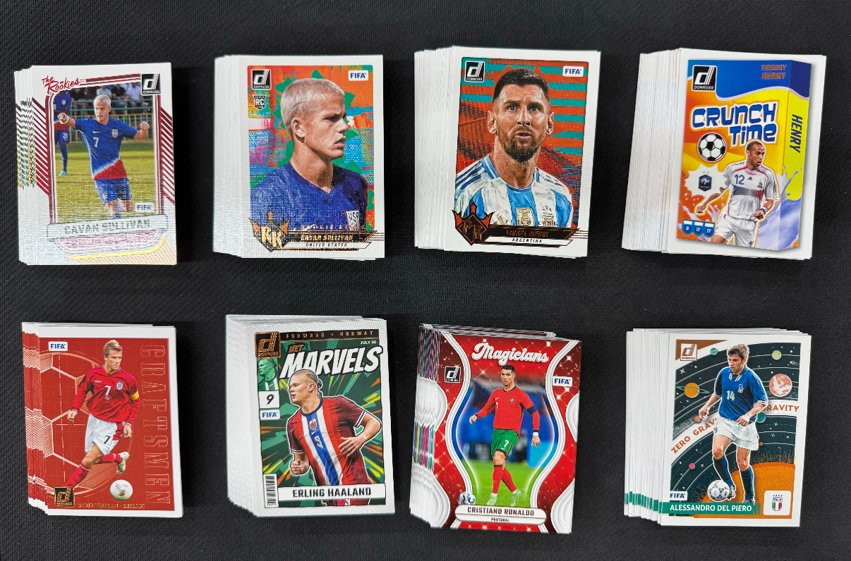 2024-25 Panini Donruss Cristiano Ronaldo 【小贝代拍】杜蕾斯 梅西 C罗 哈兰德 贝克汉姆 马拉多纳 特卡 铜平行 全套 油画 魔术师 8套 200张 不保卡品