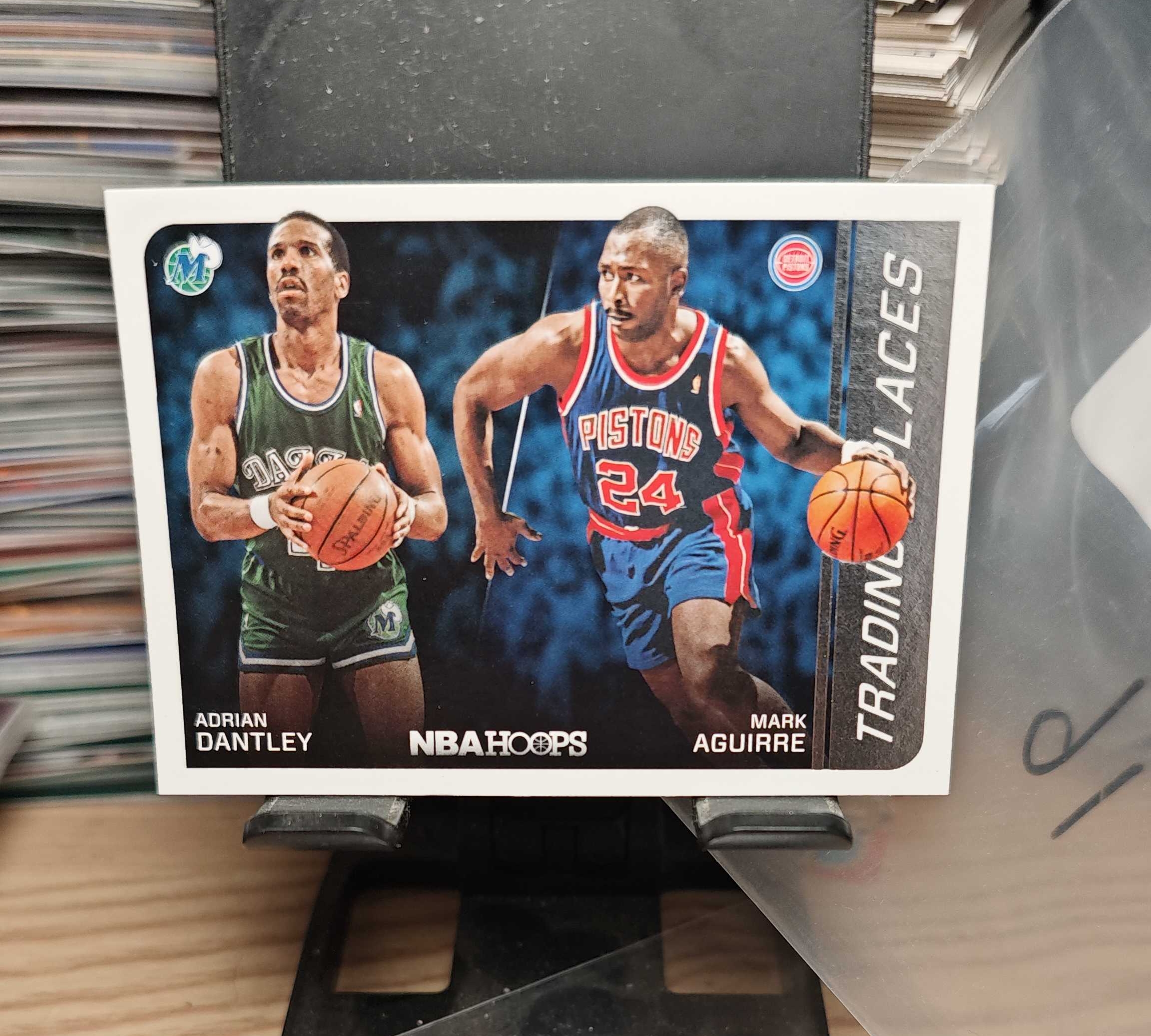 2014-15 Panini NBA Hoops Adrian Dantley 丹特利，hoops双人特卡，实卡好看，专收必备，卡品瑕疵如图