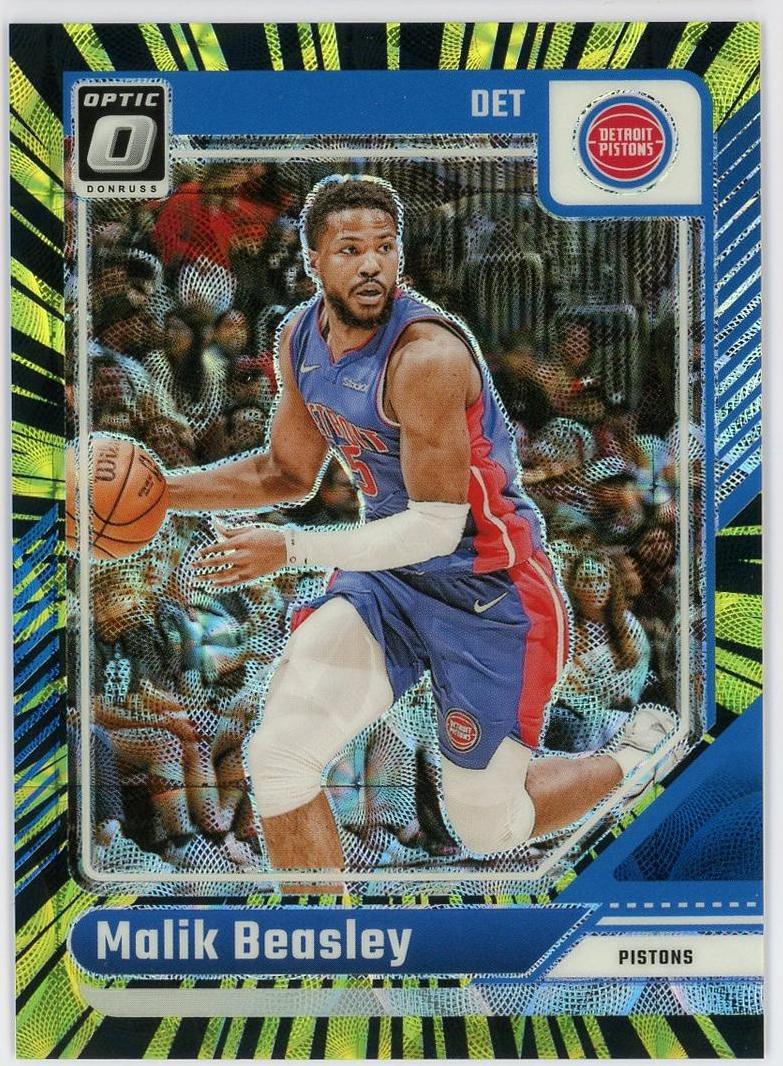 2024-25 Panini Optic Malik Beasley 马利克比斯利 75编 电力 聚焦折 折射 活塞 卡品如图 0MJ9