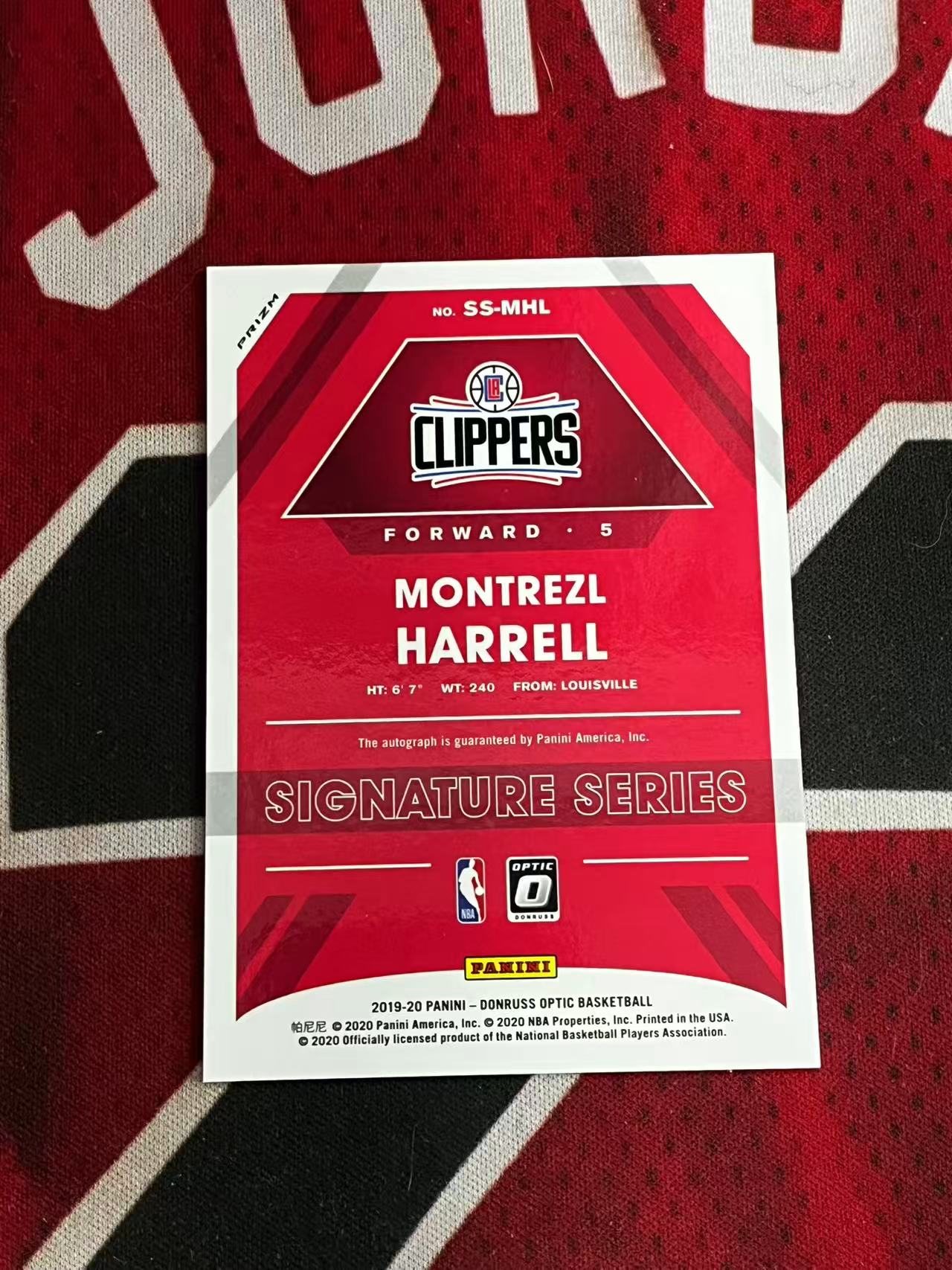 【接寄拍费率低至5%含卡淘手续费】2019-20 PANINI DONRUSS OPTIC 杜蕾斯系列 快船 蒙特雷斯哈雷尔 签字卡 红MOJO/红迷宫折 折射 专收凑套必备【烂臭嘴拍卖】