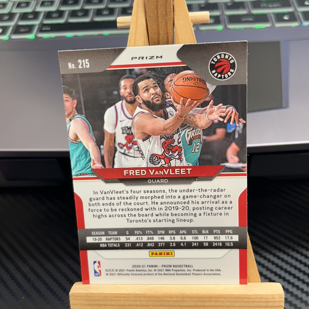 2020-21 Panini Prizm Fred VanVleet 范弗里特 猛龙 紫波纹 紫折 折射 prizm系列 pz 卡品如图 凑图必备 值得收藏! 免费代卖!