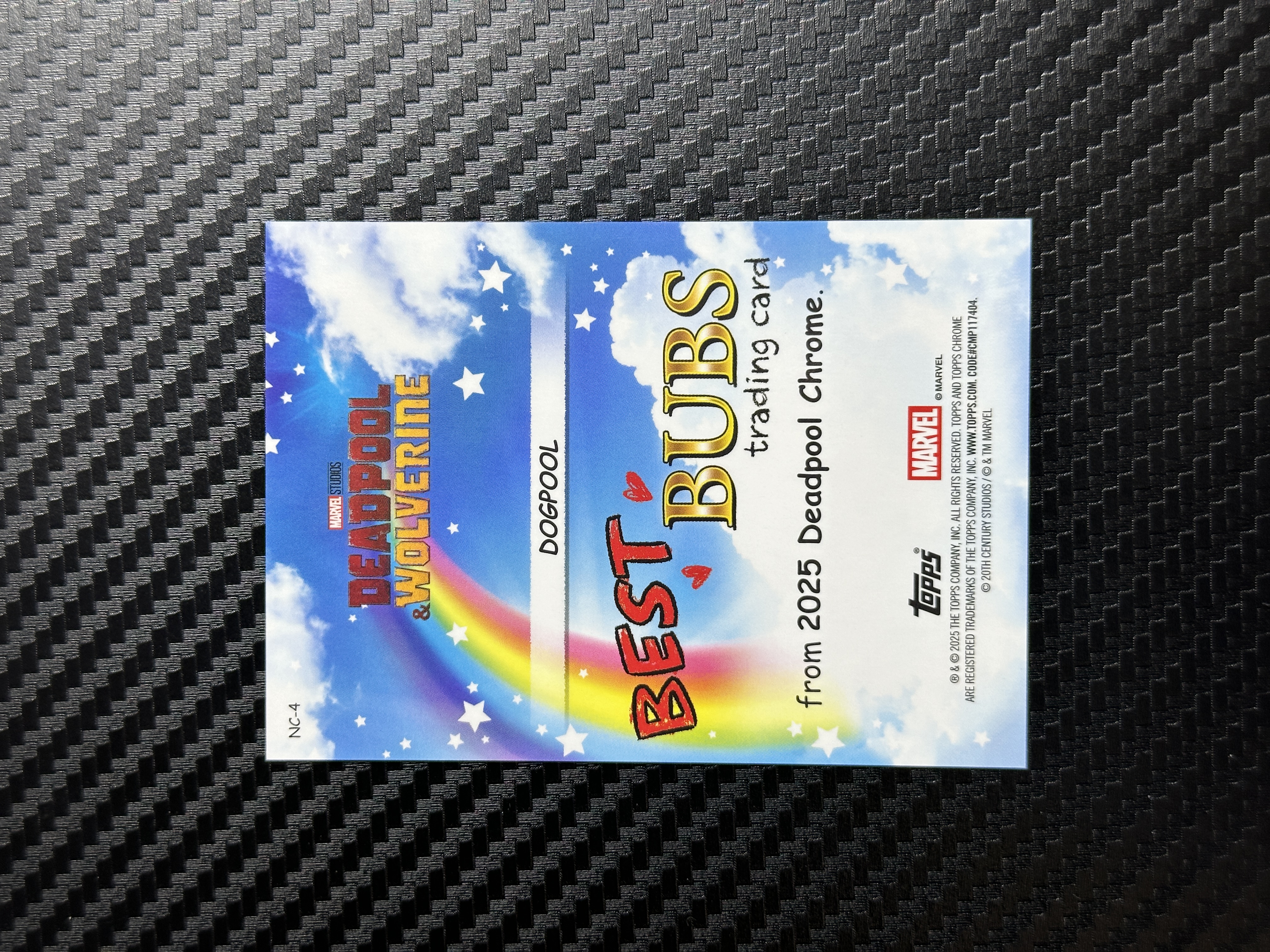2025 Topps Chrome DOGPOOL 死侍 漫威tc 最佳搭档 Best Bubs 狗狗死侍 特卡 大比例 SSP 棋盘折 04 ...